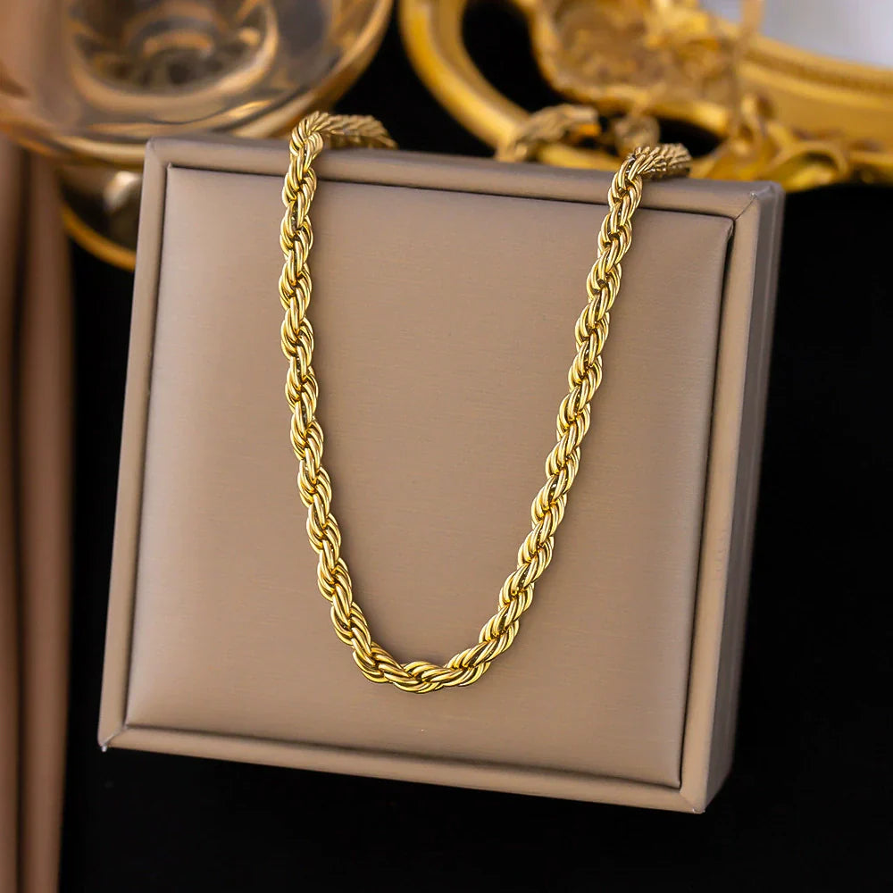 14K Gold Heritage Twist Chain
