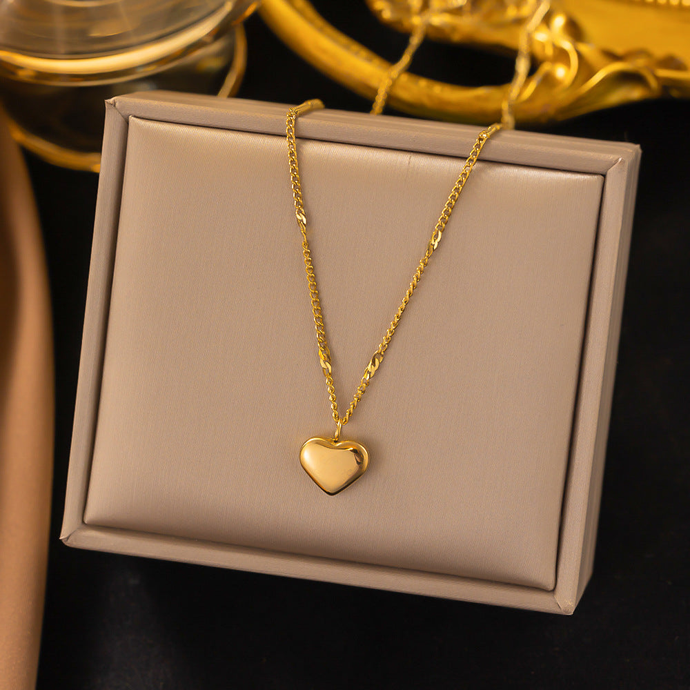 14K Gold Heart Necklaces