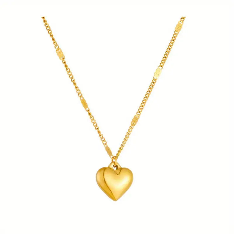 14K Gold Heart Necklaces