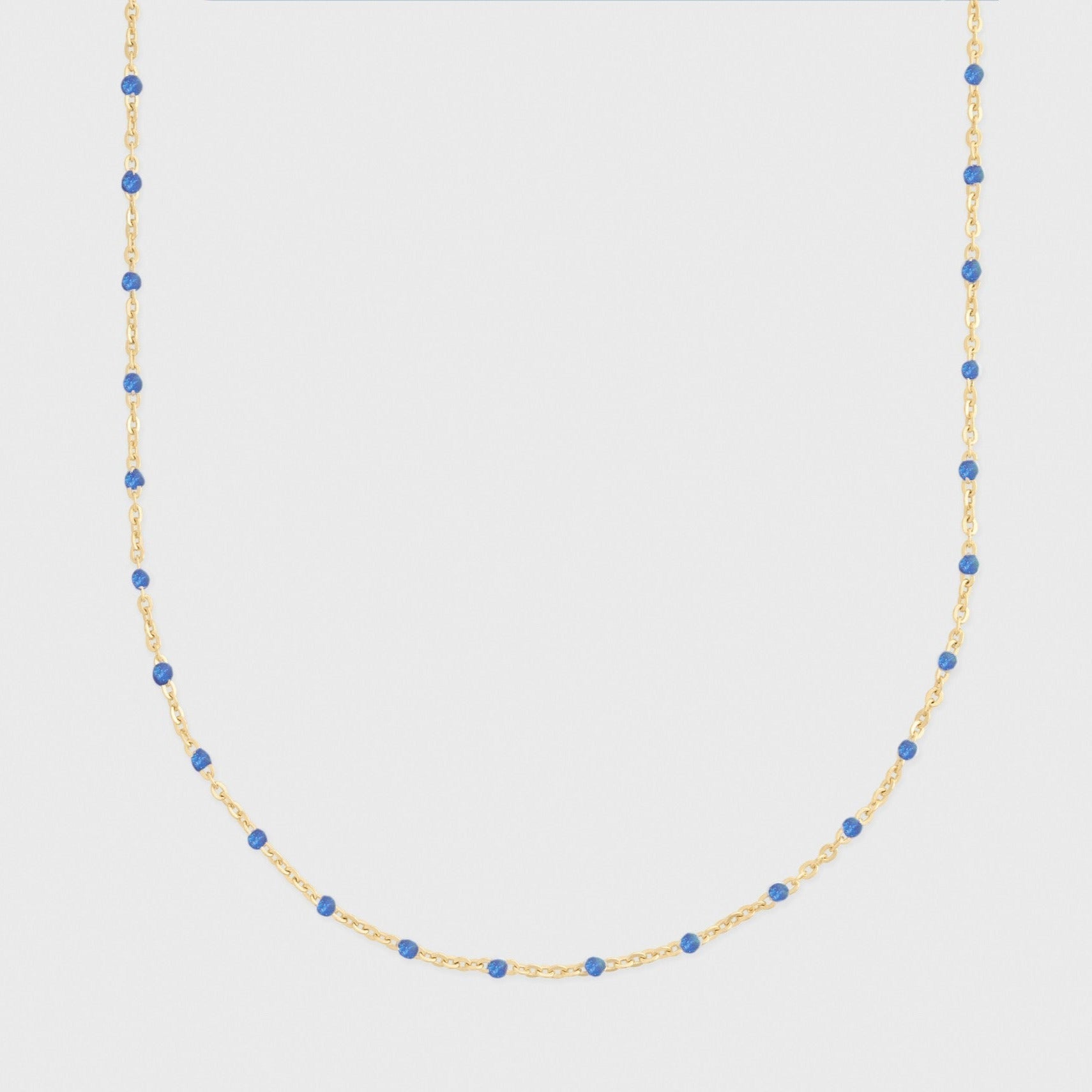 blue daisy necklace
