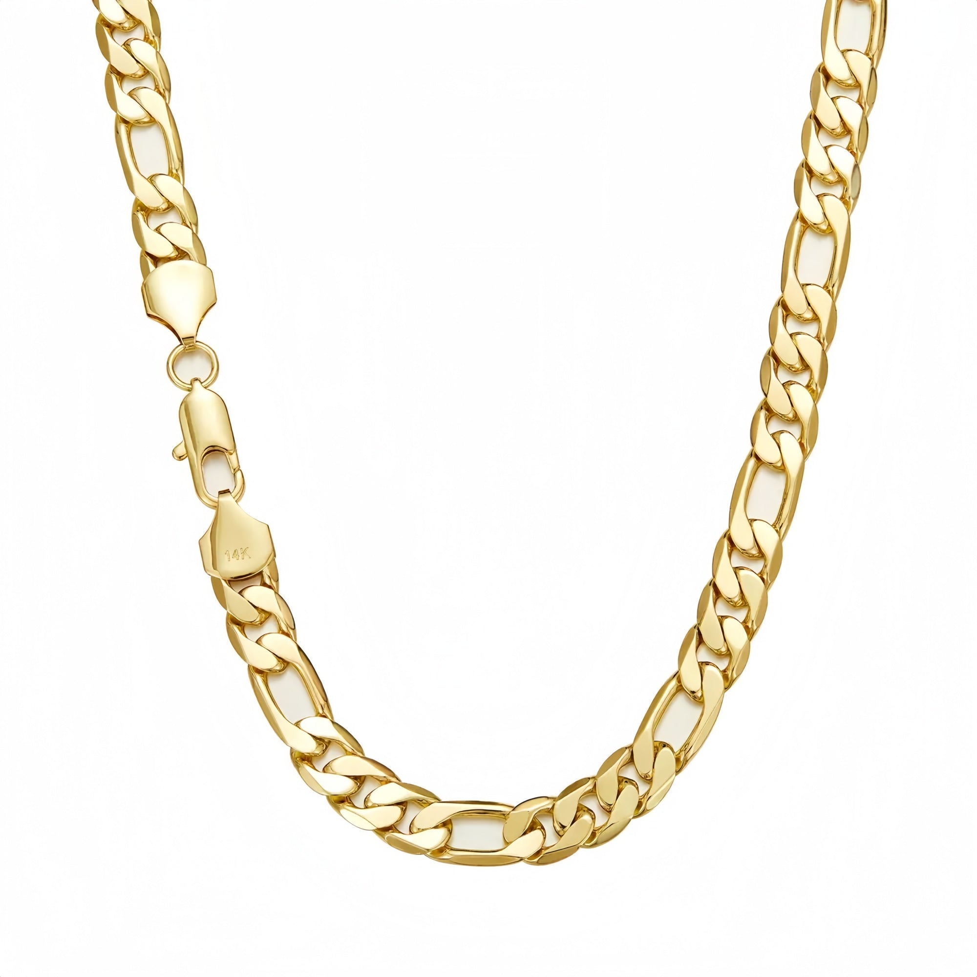 14K Gold Veya Figaro Chain Necklace