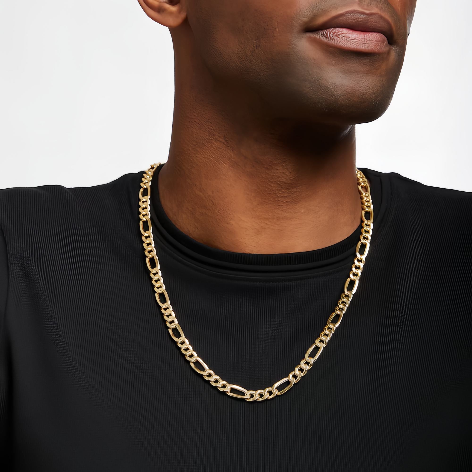 14K Gold Veya Figaro Chain Necklace