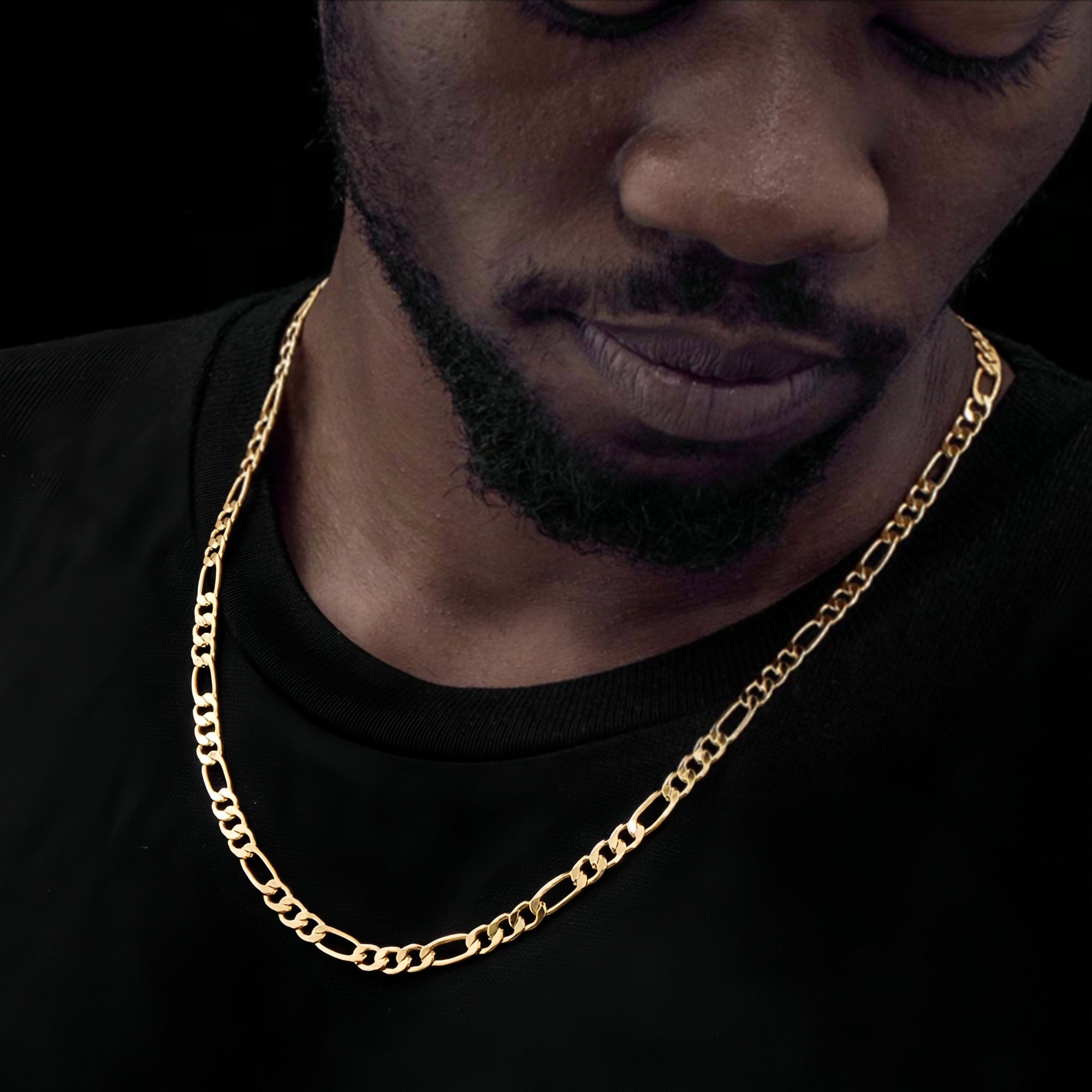 14K Gold Veya Figaro Chain Necklace