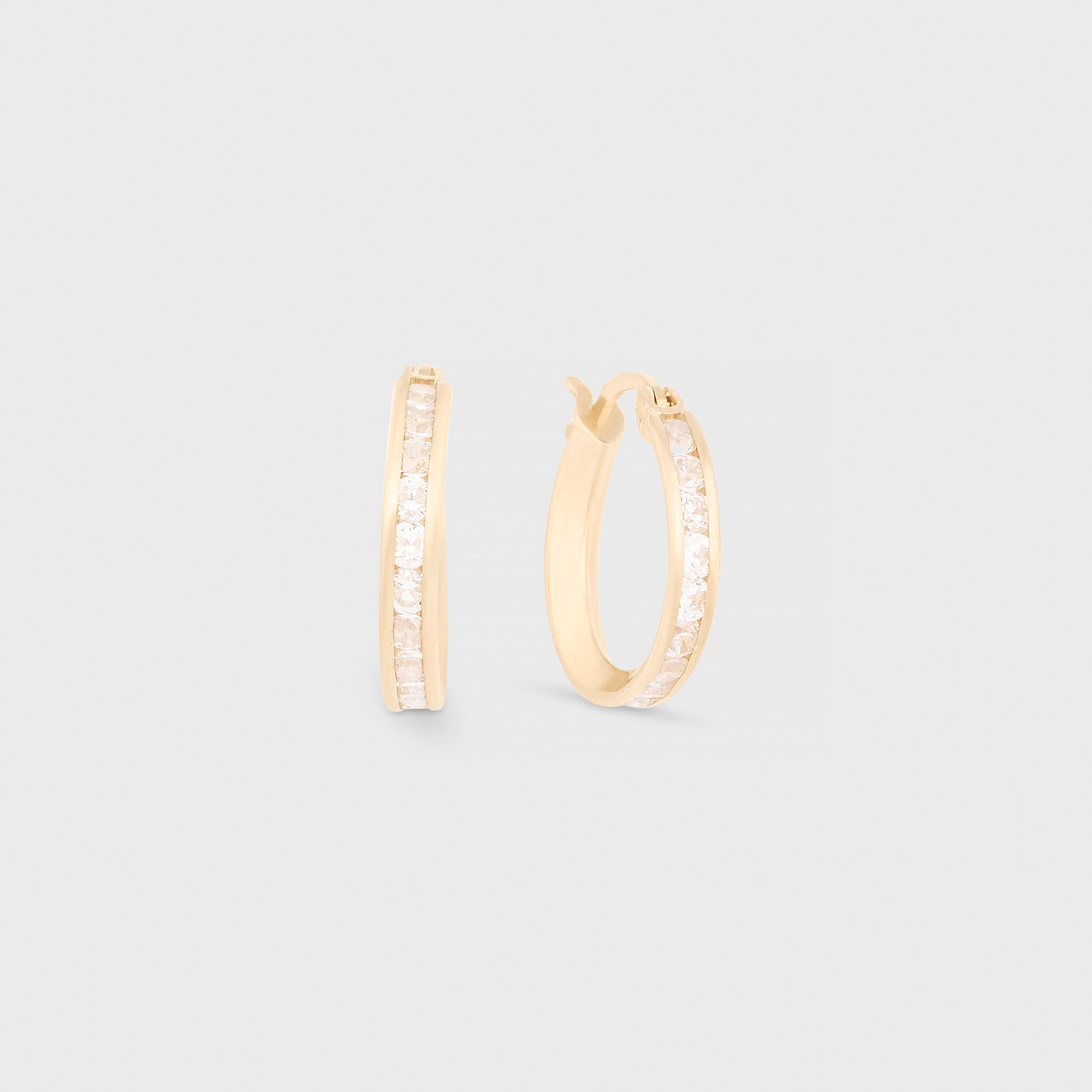 14k cece hoops (15mm)