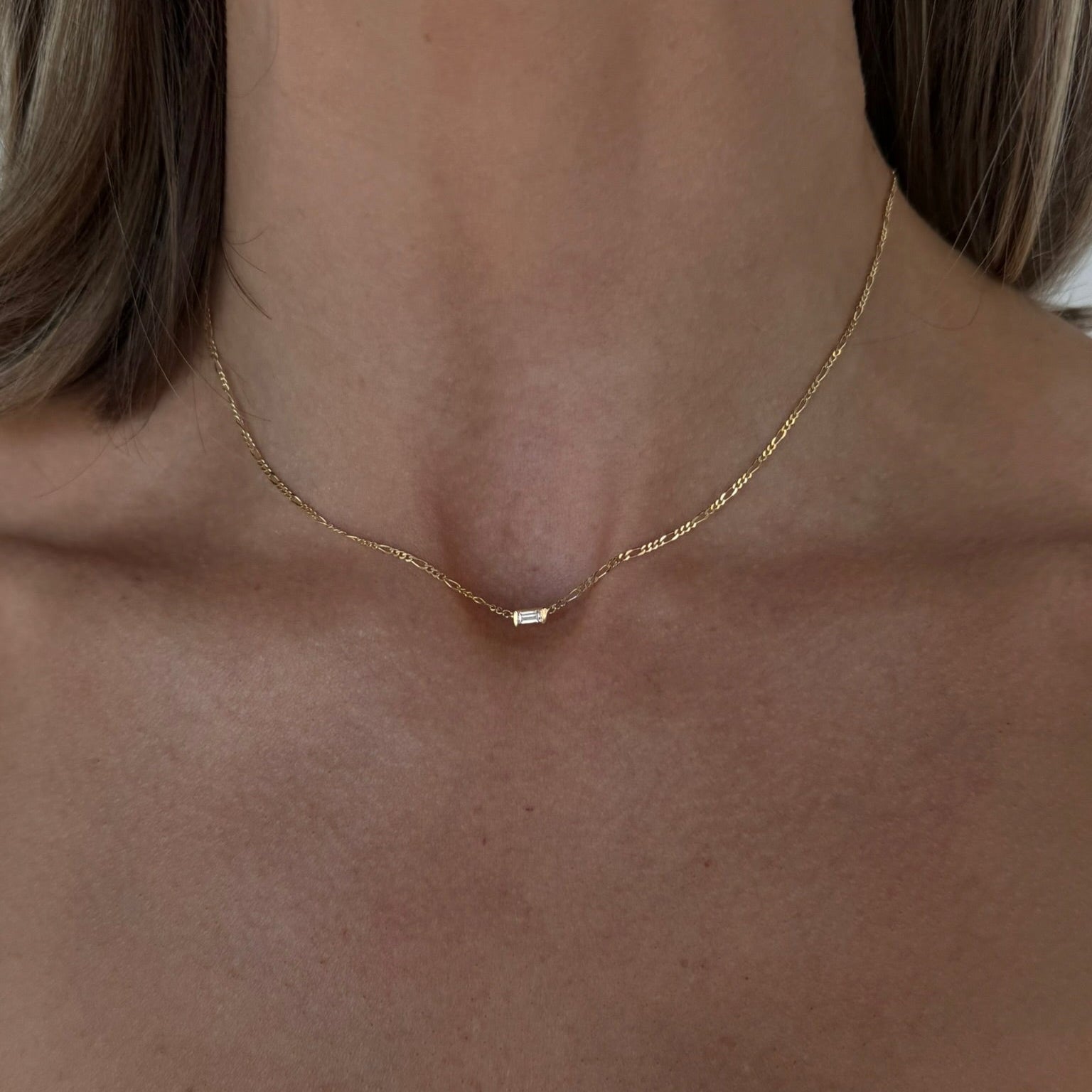 14k kenni baguette choker
