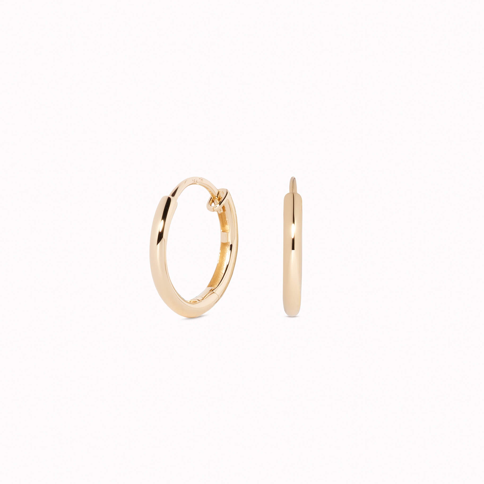 14k Gold Huggie Earrings - Emilia