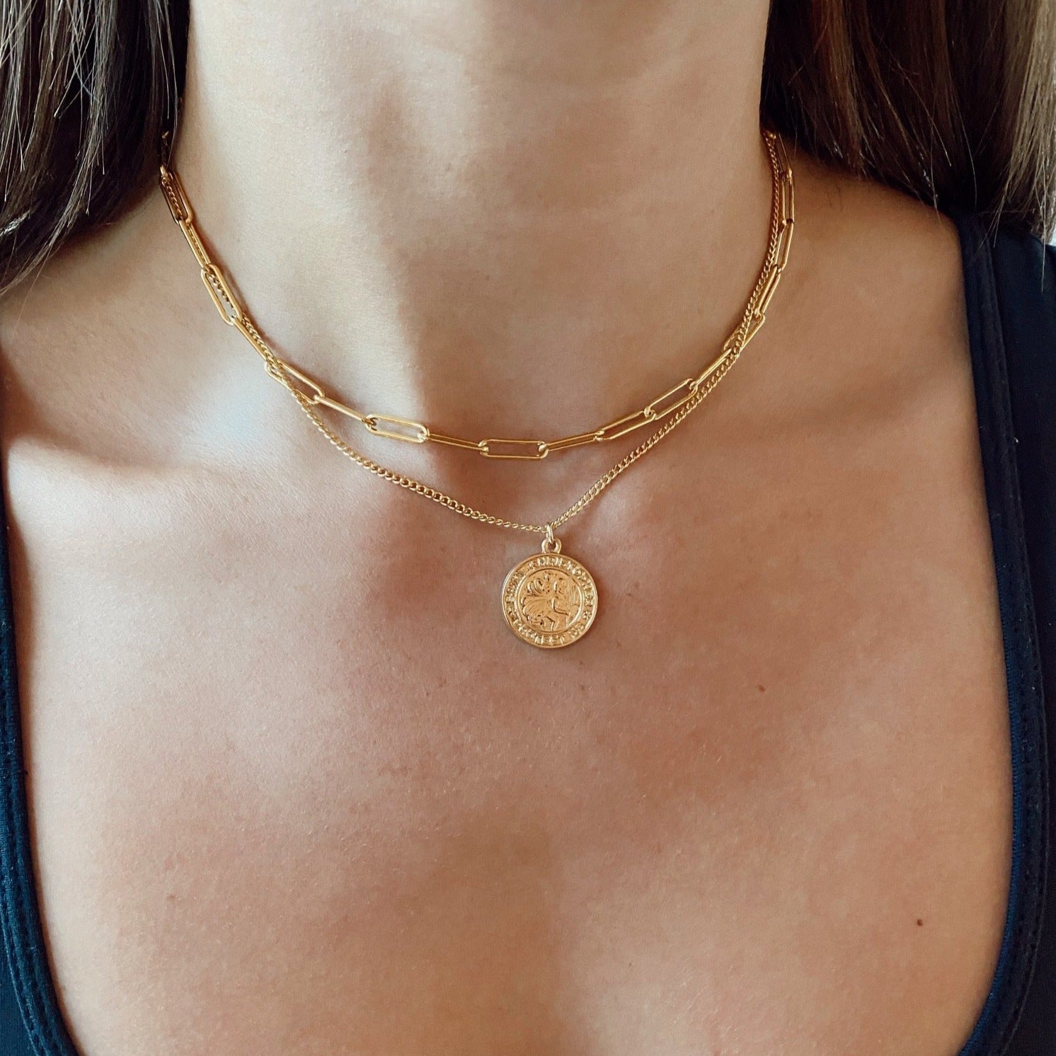 chunky paperclip choker