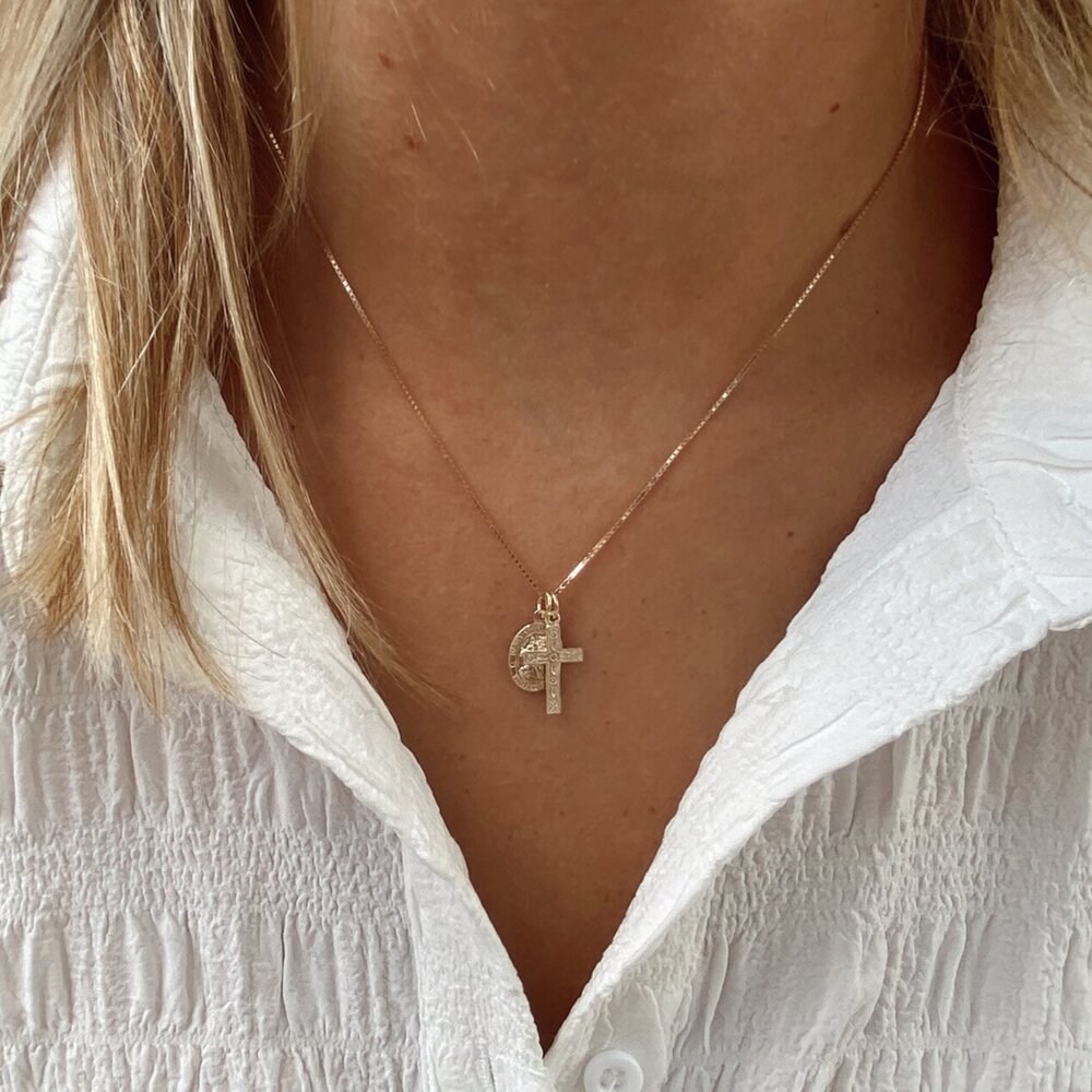 14k protection necklace