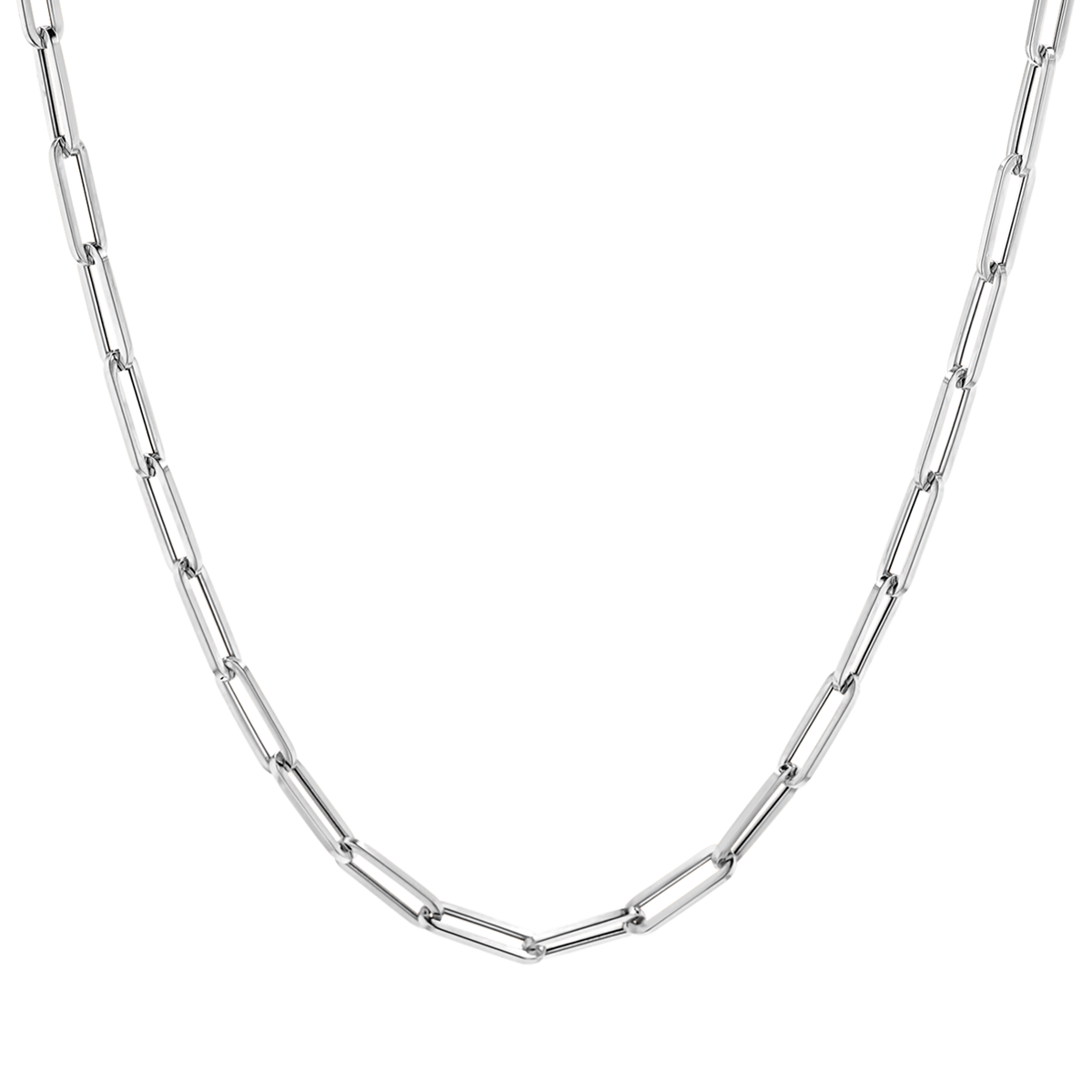 14K Paper Clip Chain Necklace