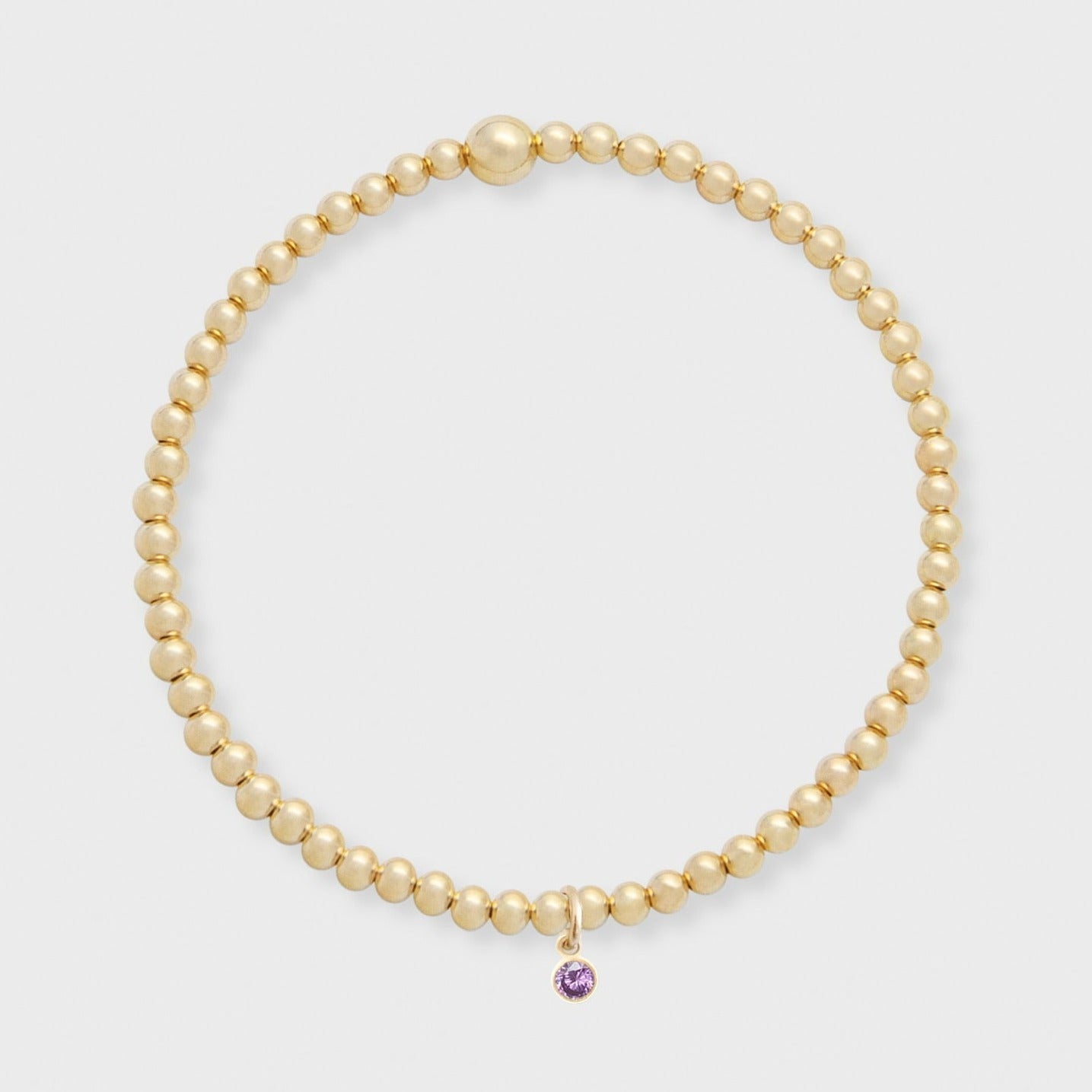 birthstone juno bracelet (3mm)