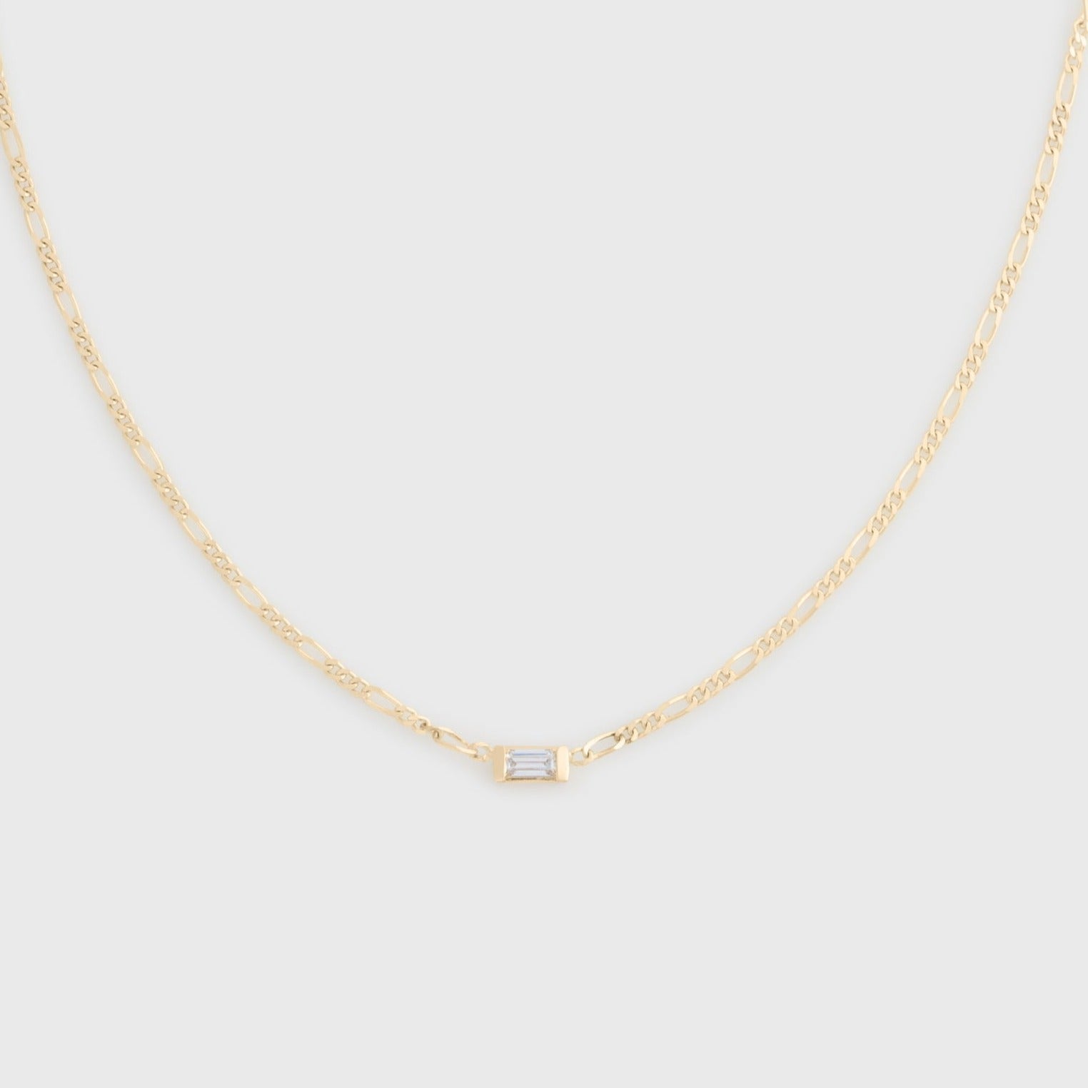 14k kenni baguette choker