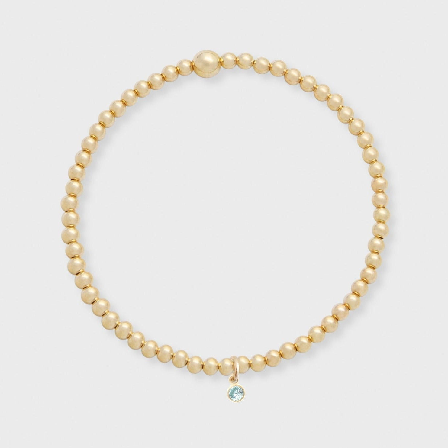 birthstone juno bracelet (3mm)