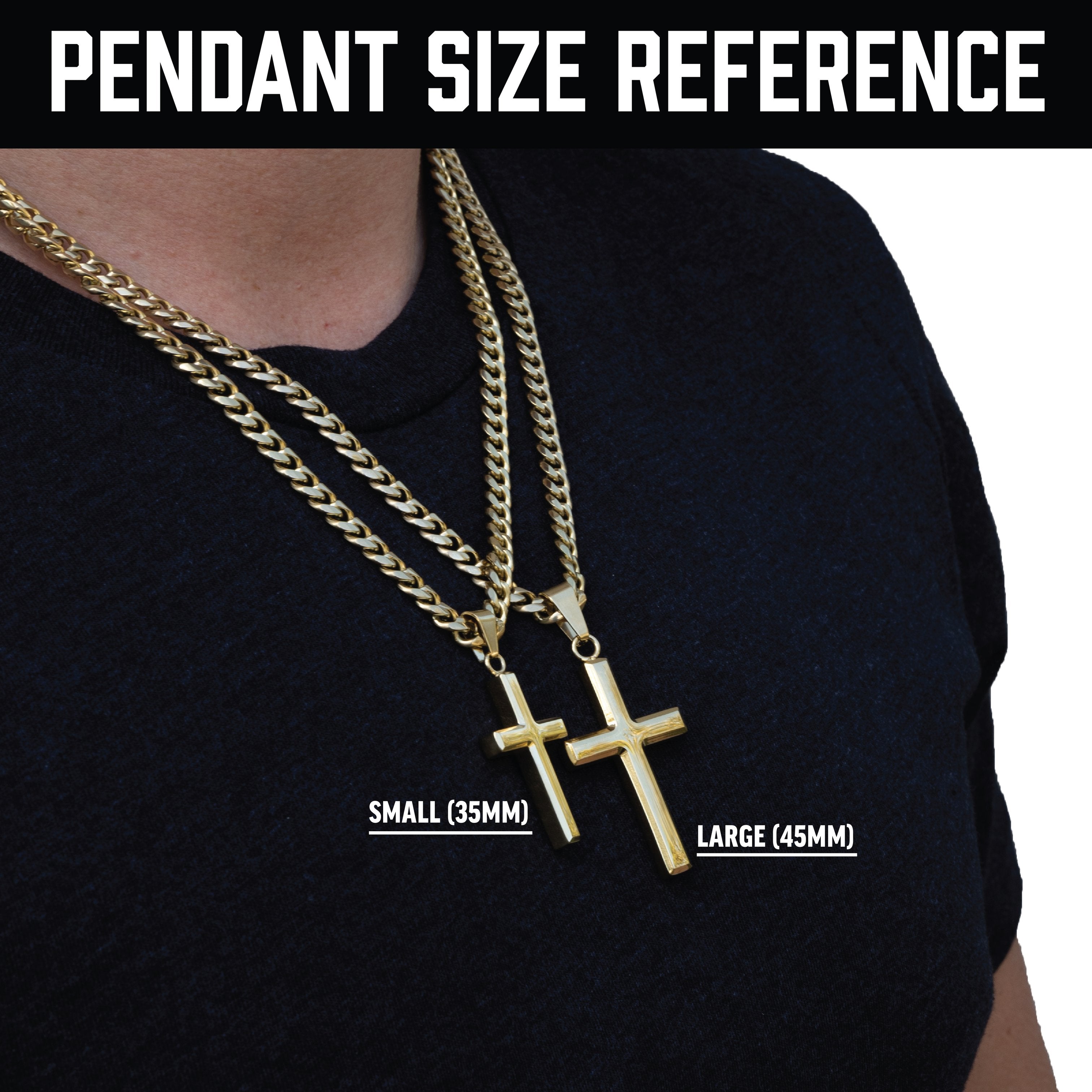 14K Gold Pro Cross Pendant