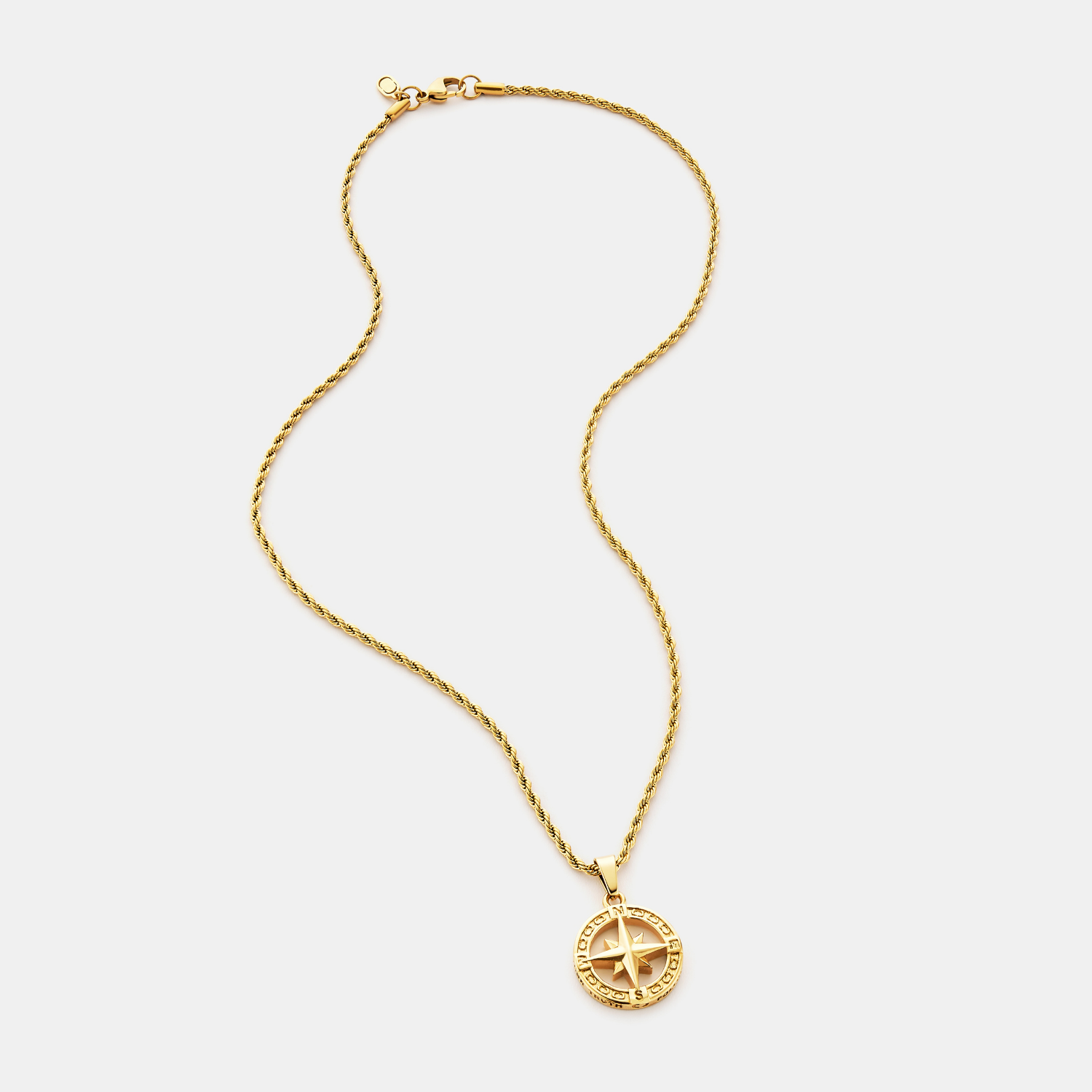 14K Gold North Star Pendant Necklace