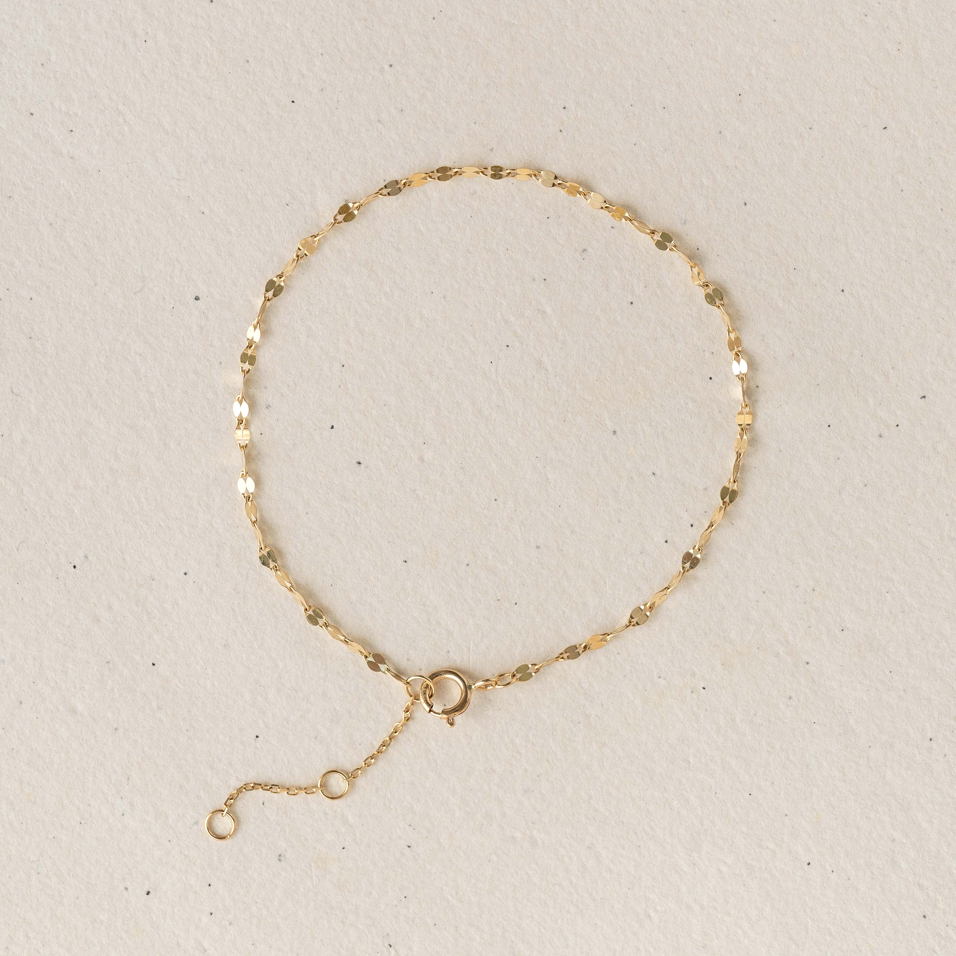14k Gold Petal Chain Bracelet - Florence