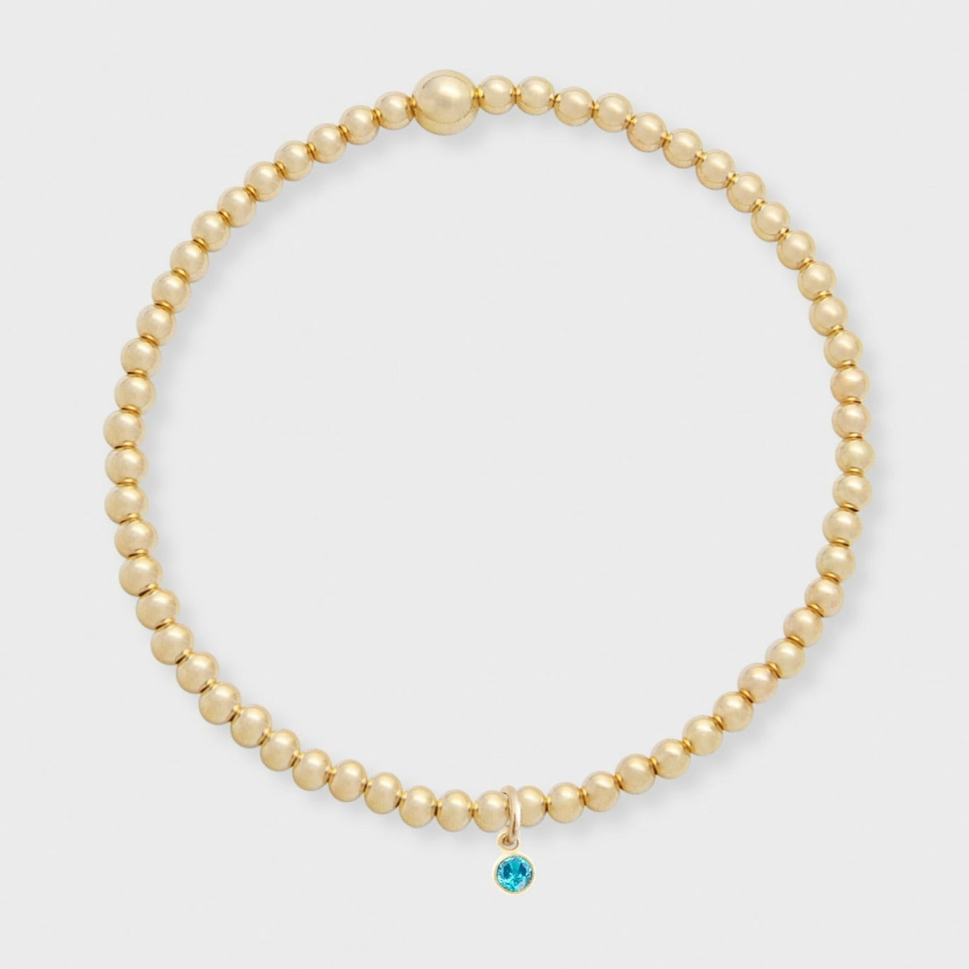 birthstone juno bracelet (3mm)