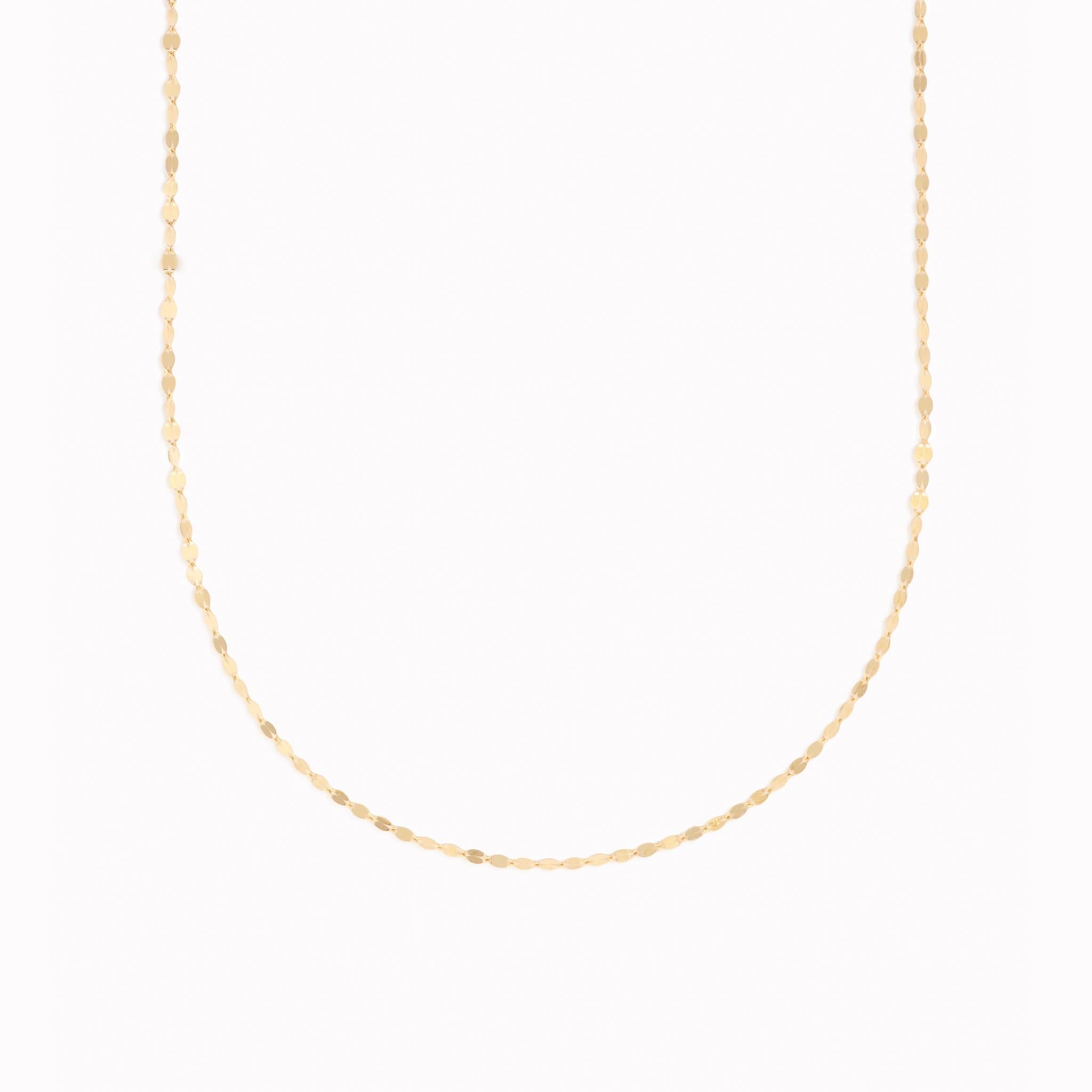 14k Gold Petal Chain Necklace - Fleur