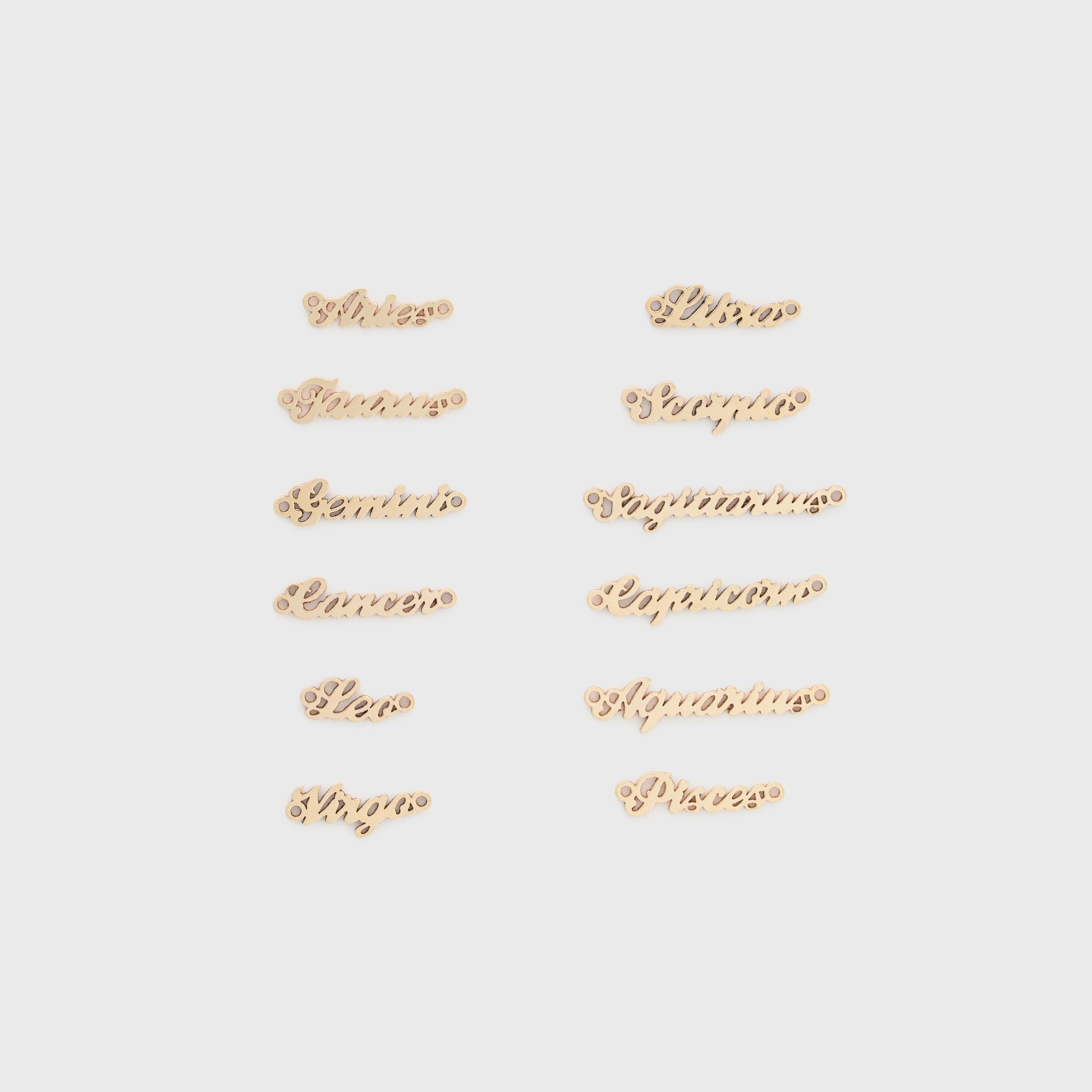 zodiac nameplate necklace