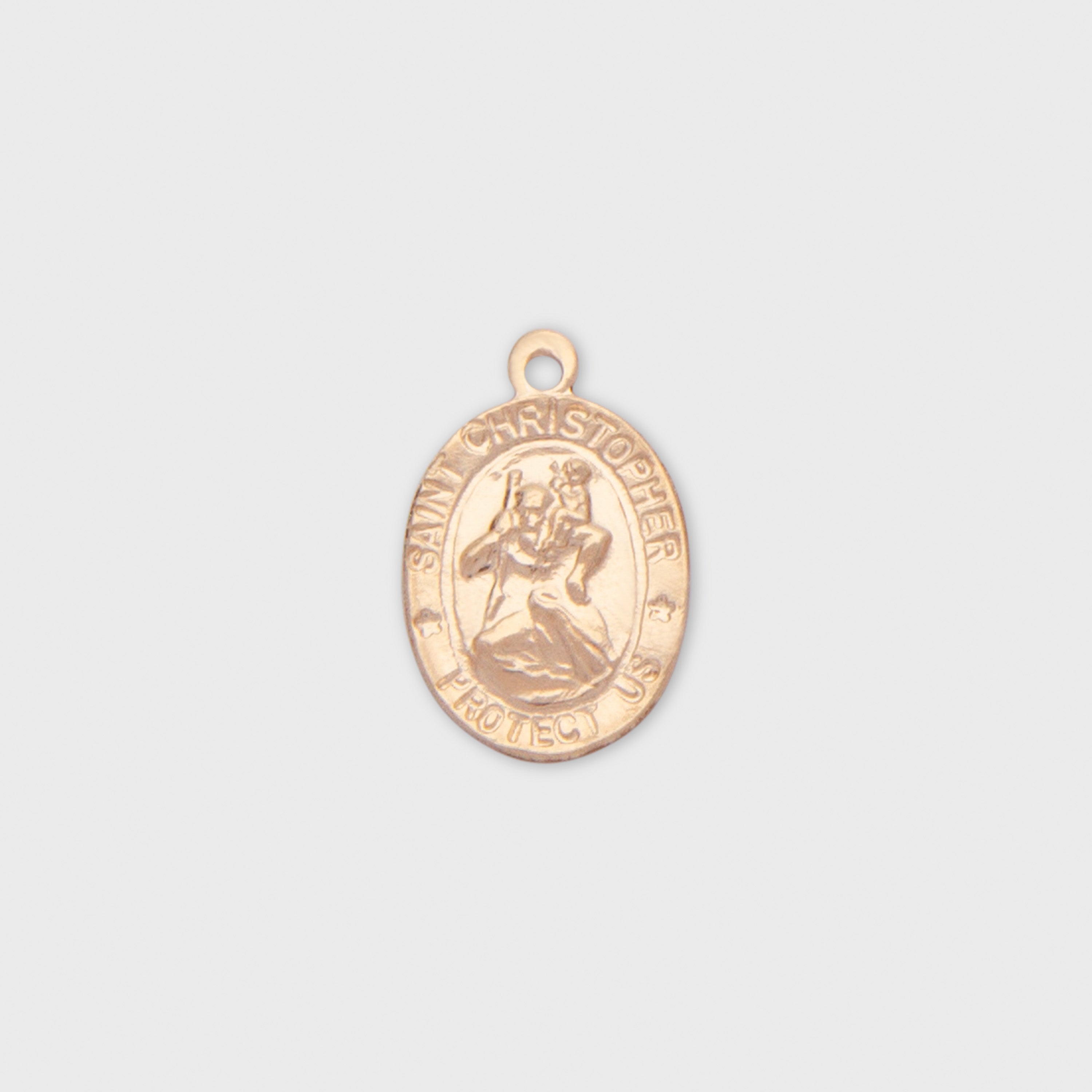 14k st. christopher coin