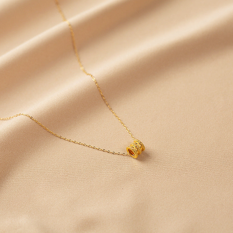 14K Gold Wheel of Love Necklace