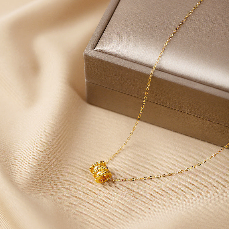 14K Gold Wheel of Love Necklace