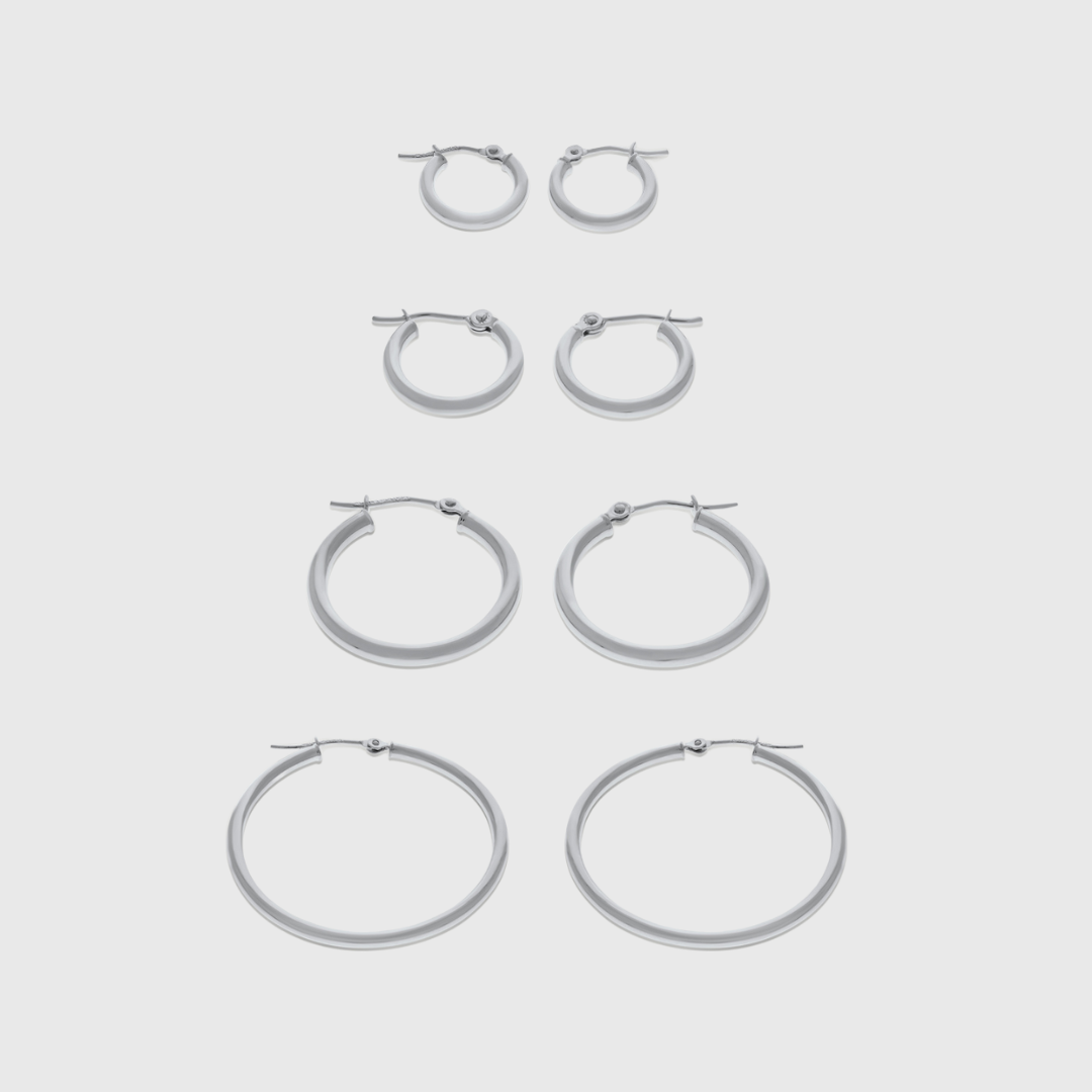 14k everyday hoops