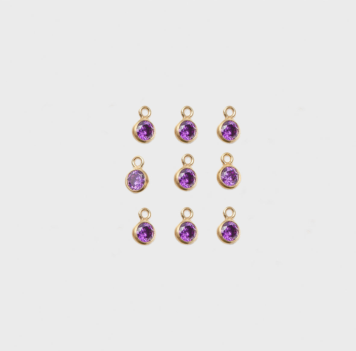 14k february birthstone