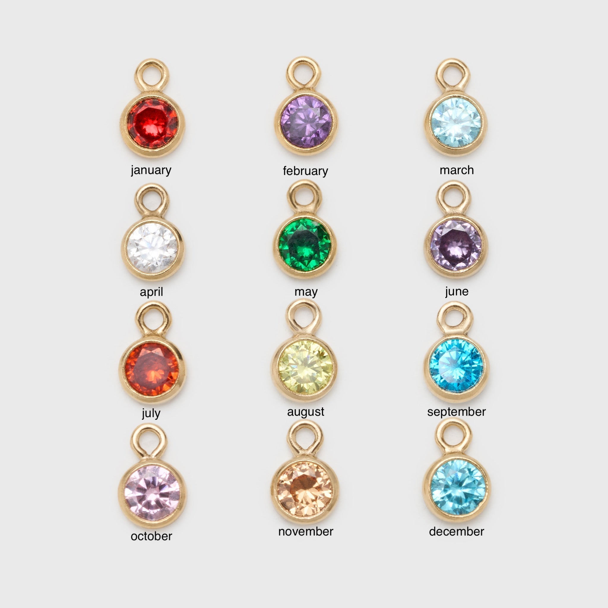 gabi choker + birthstone necklace layering set