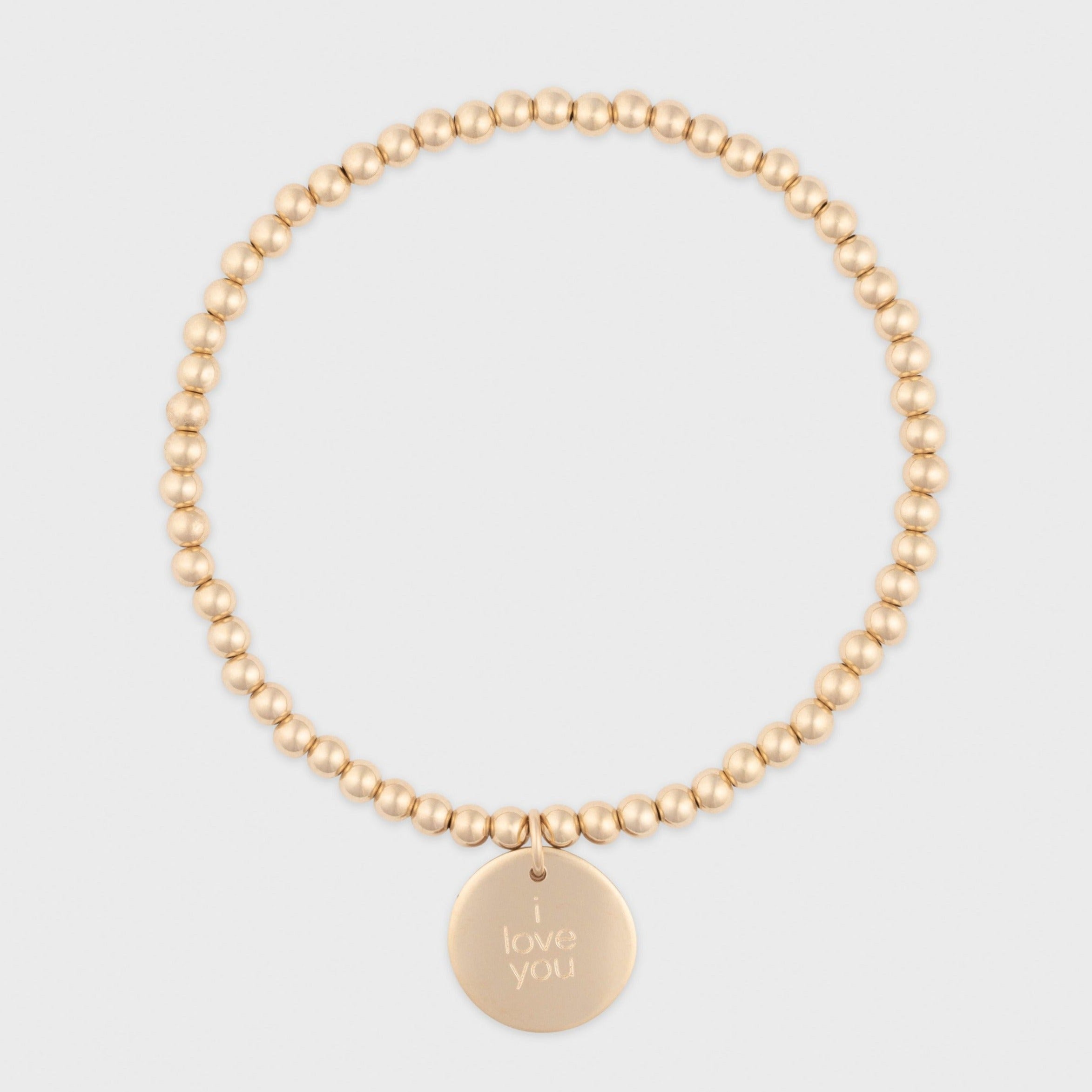 i love you juno bracelet (3mm)
