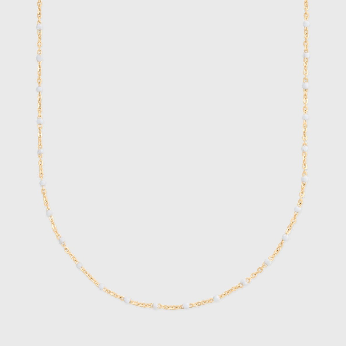 14k white daisy necklace