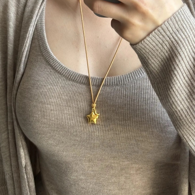 14K Gold Magic Star  Necklace