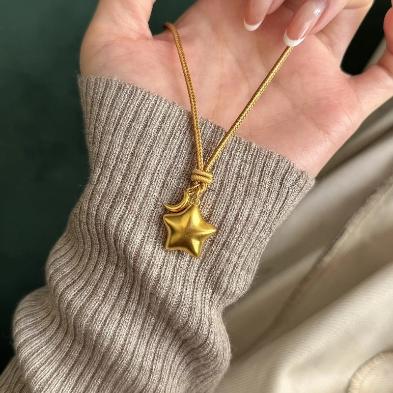 14K Gold Magic Star  Necklace