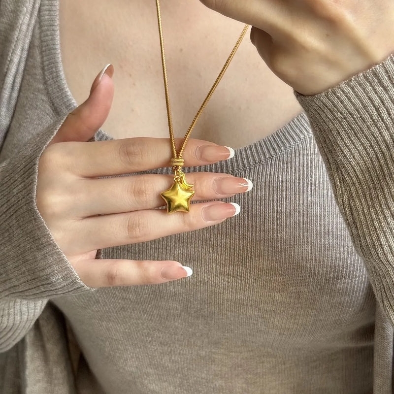 14K Gold Magic Star  Necklace