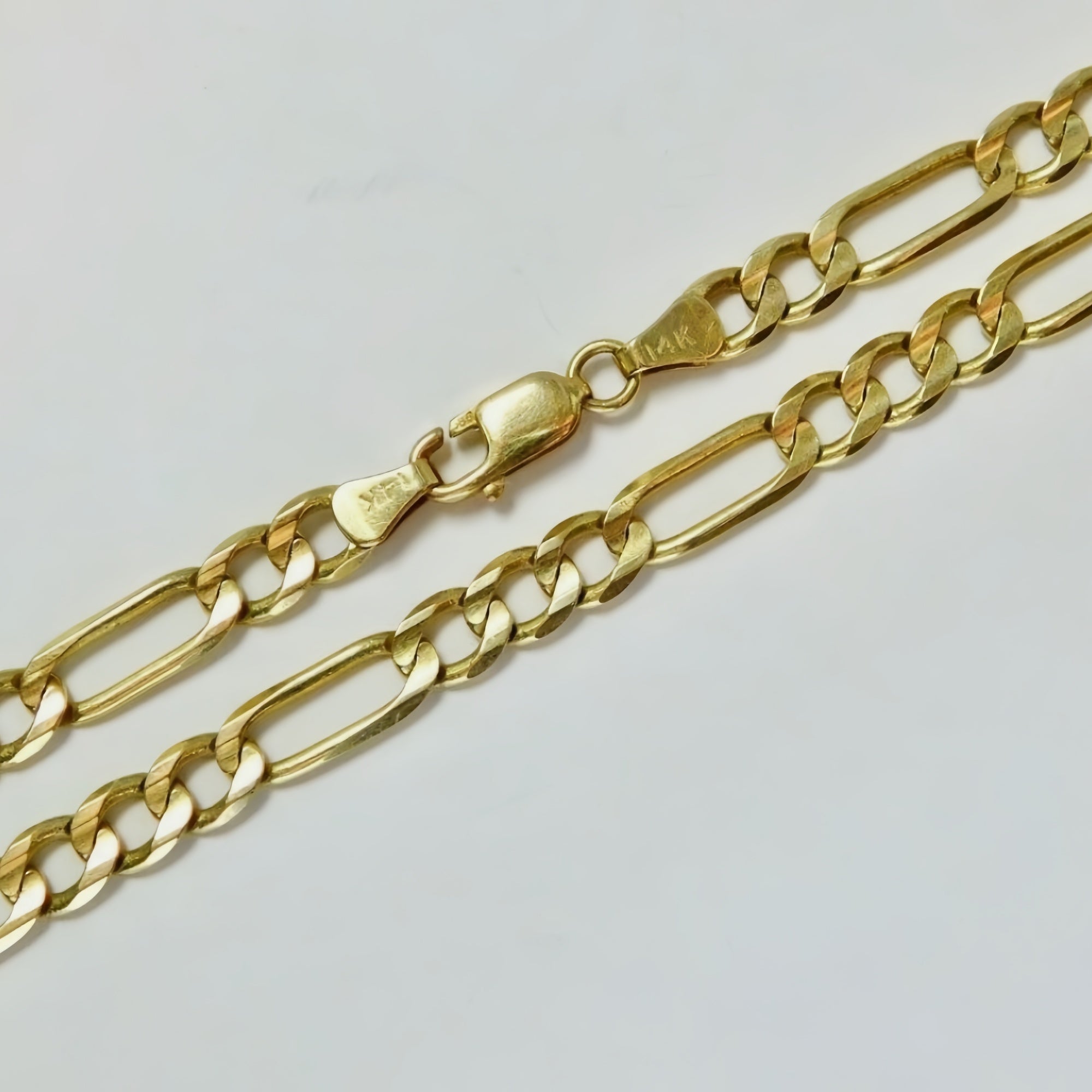 14K Gold Veya Figaro Chain Necklace