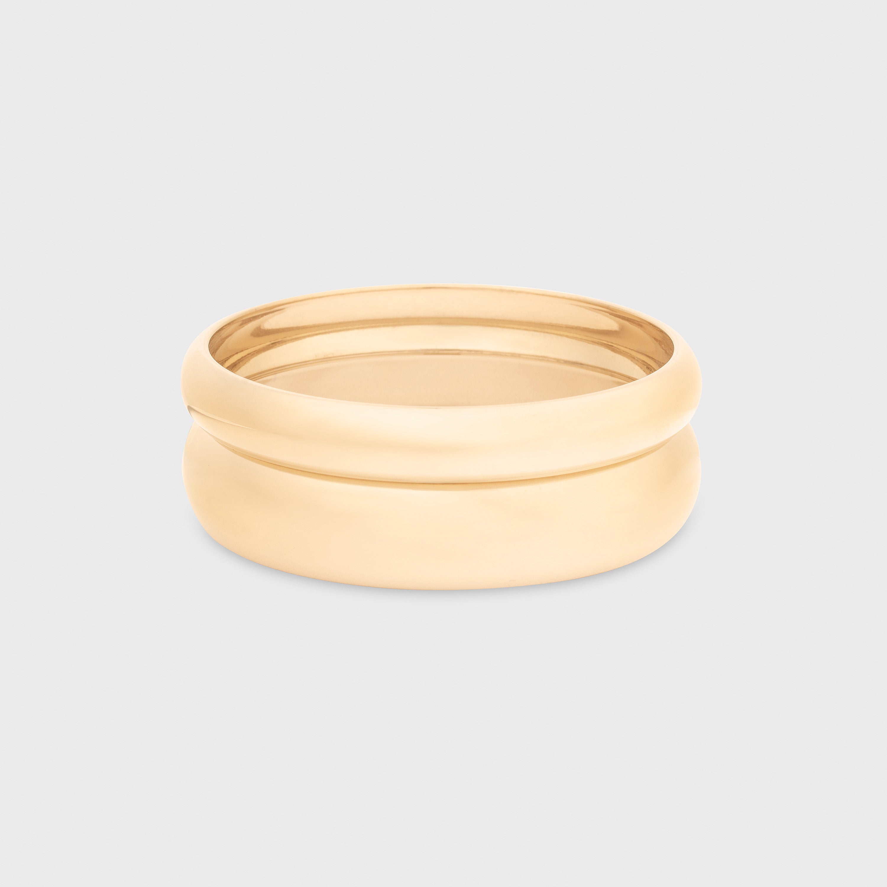 statement bangle double stack (10+15mm)