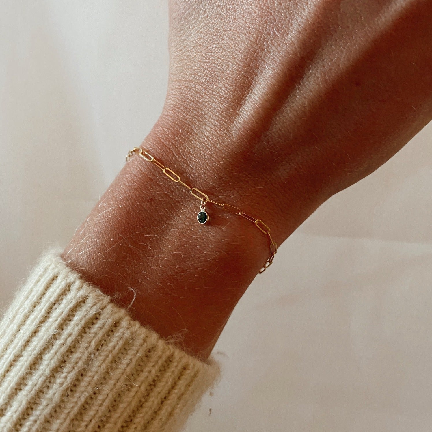 14k birthstone bracelet