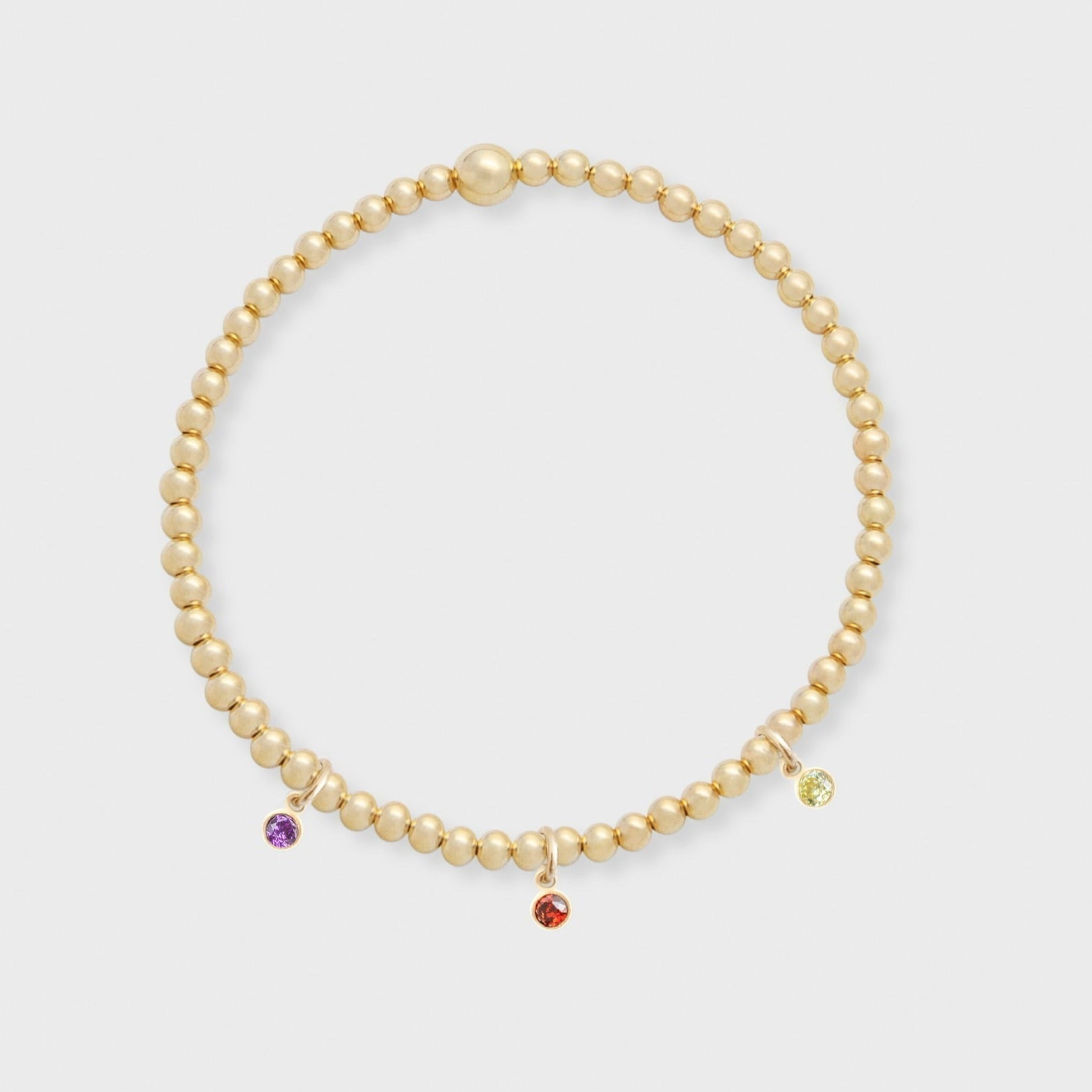 multi-birthstone juno bracelet (3mm)