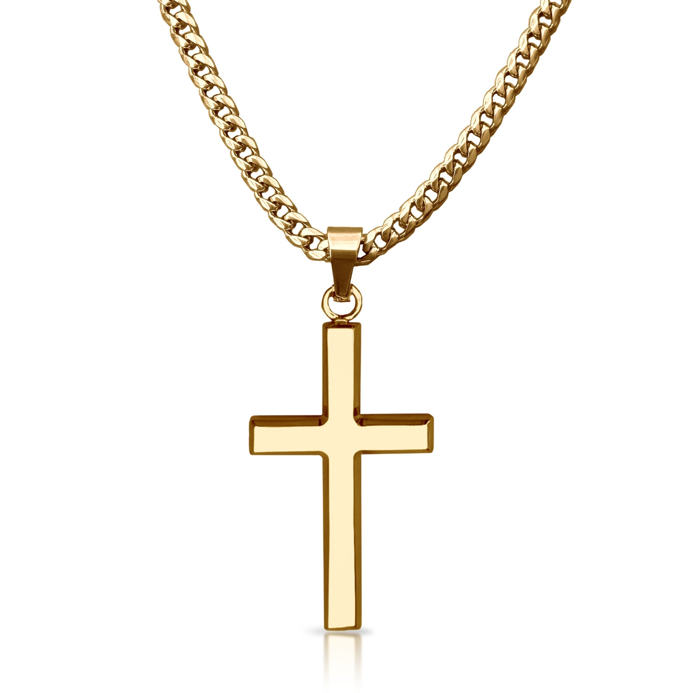 14K Gold Pro Cross Pendant