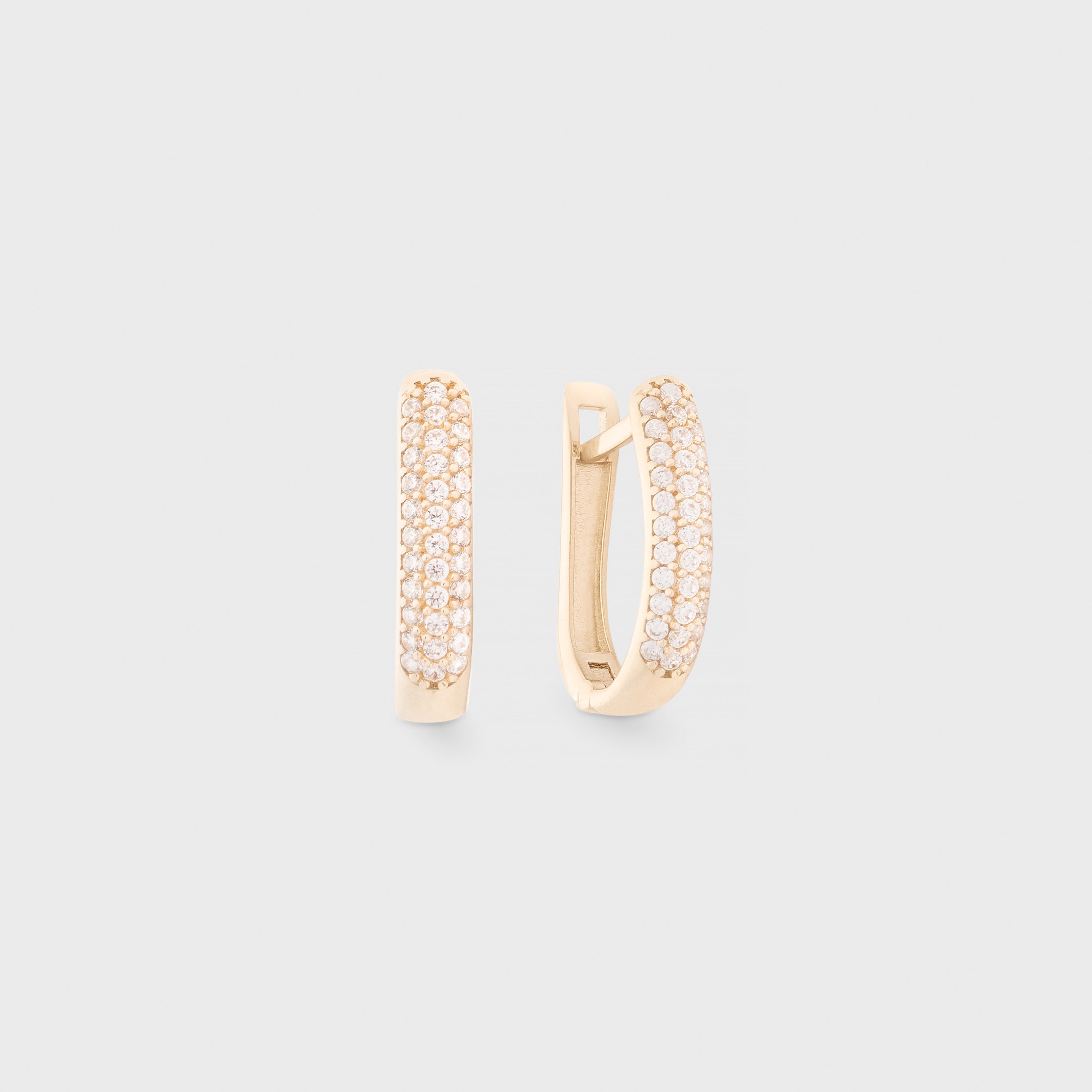 14k cindy pave earrings