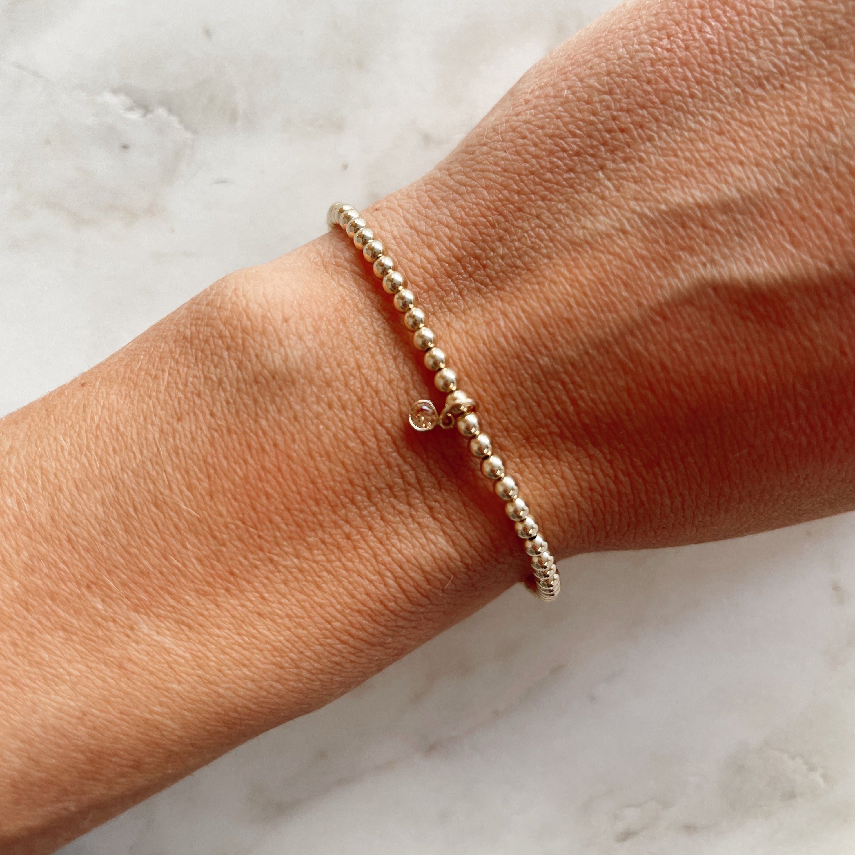 birthstone juno bracelet (3mm)