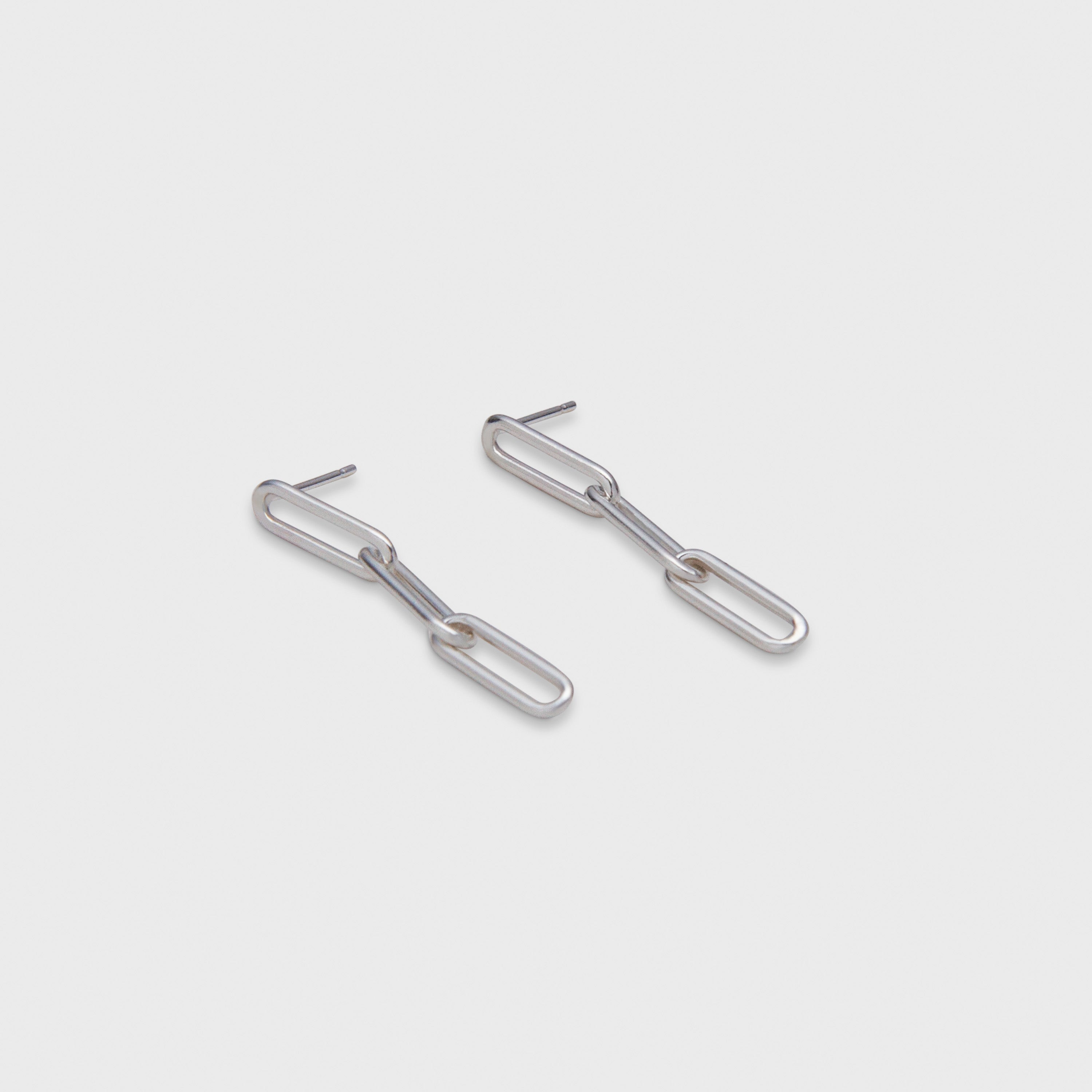 chunky paperclip earrings