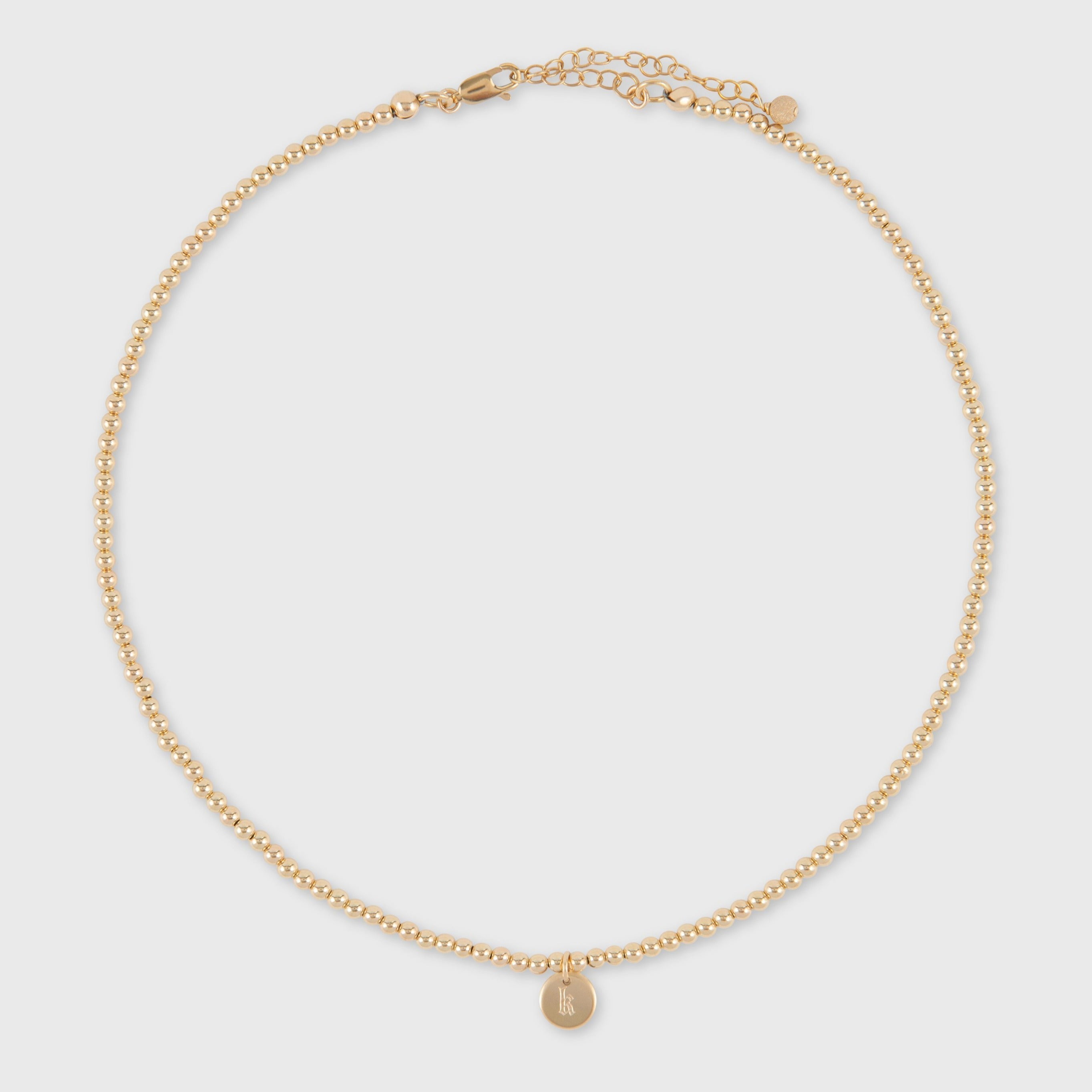 old english initial juno choker