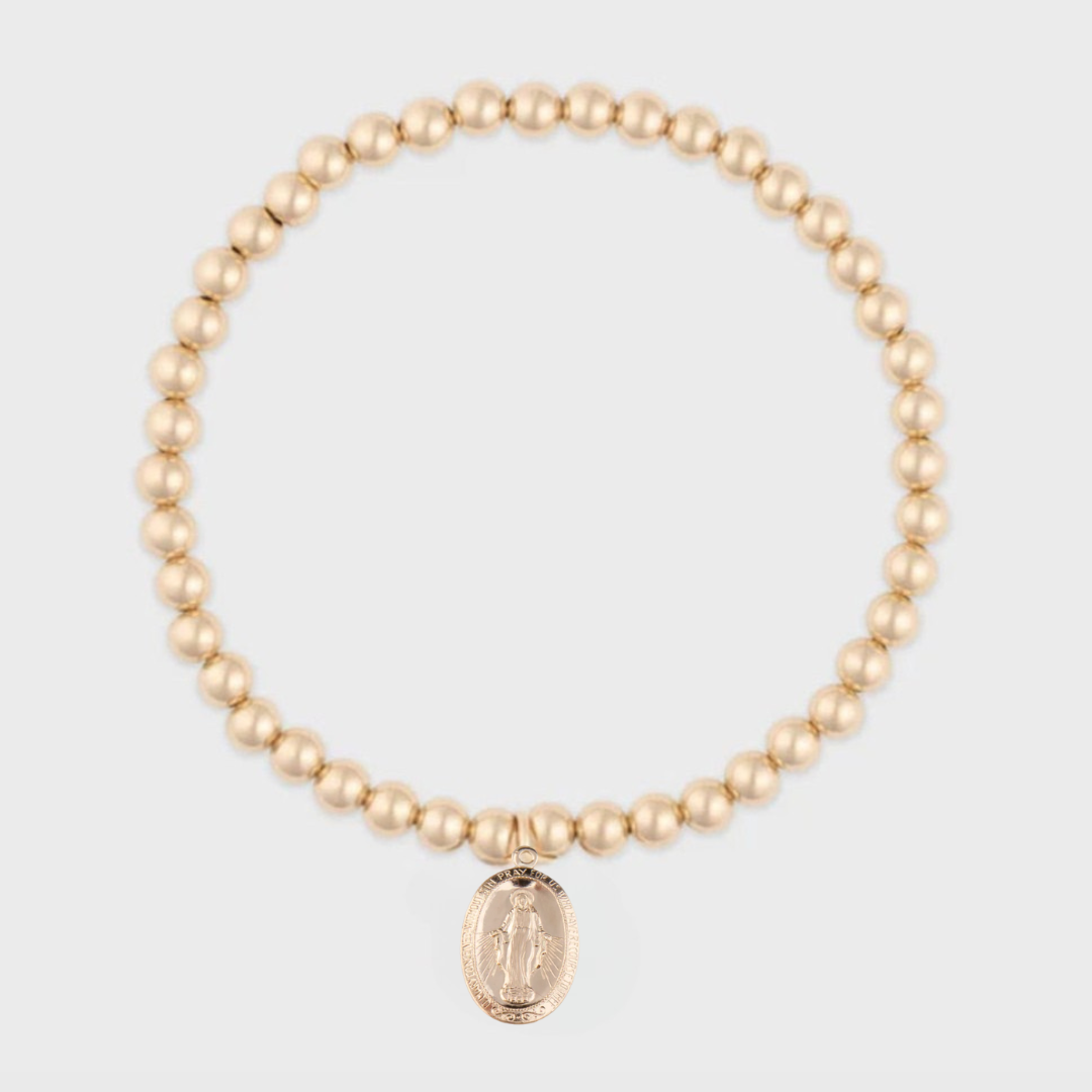 blessed mary juno bracelet (4mm)