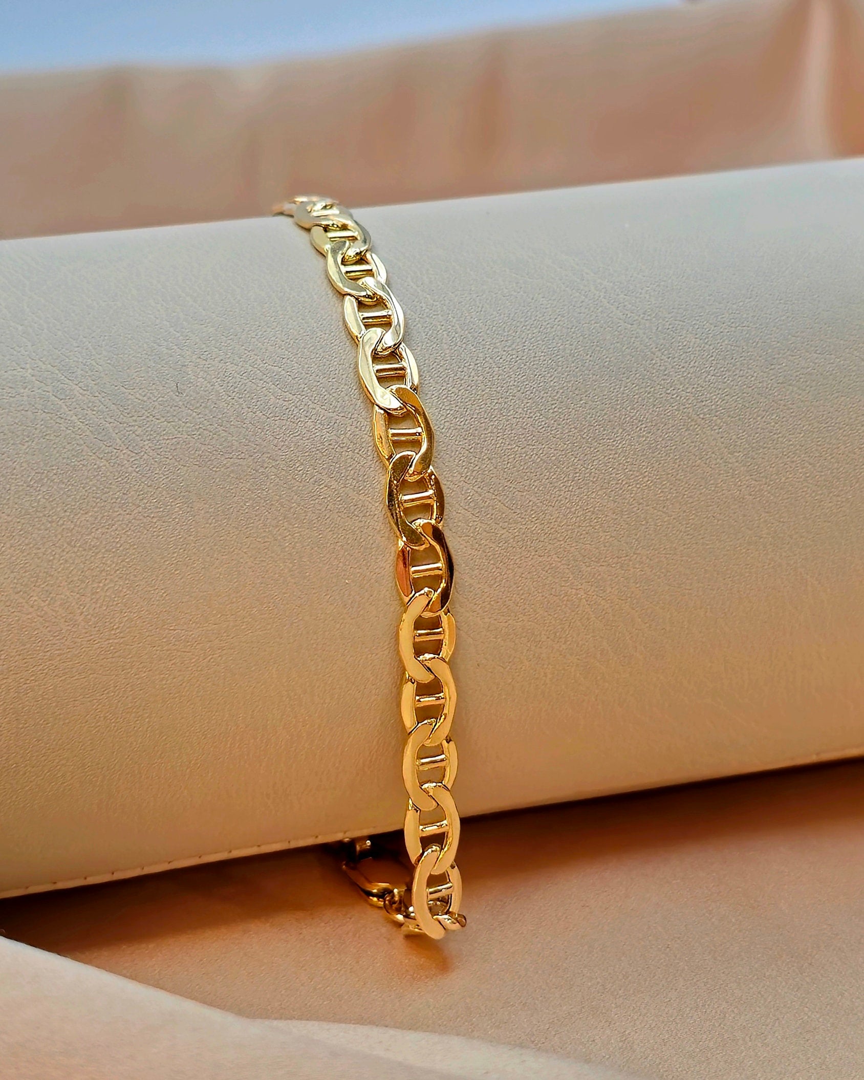 14K Gold Tina Link Bracelet