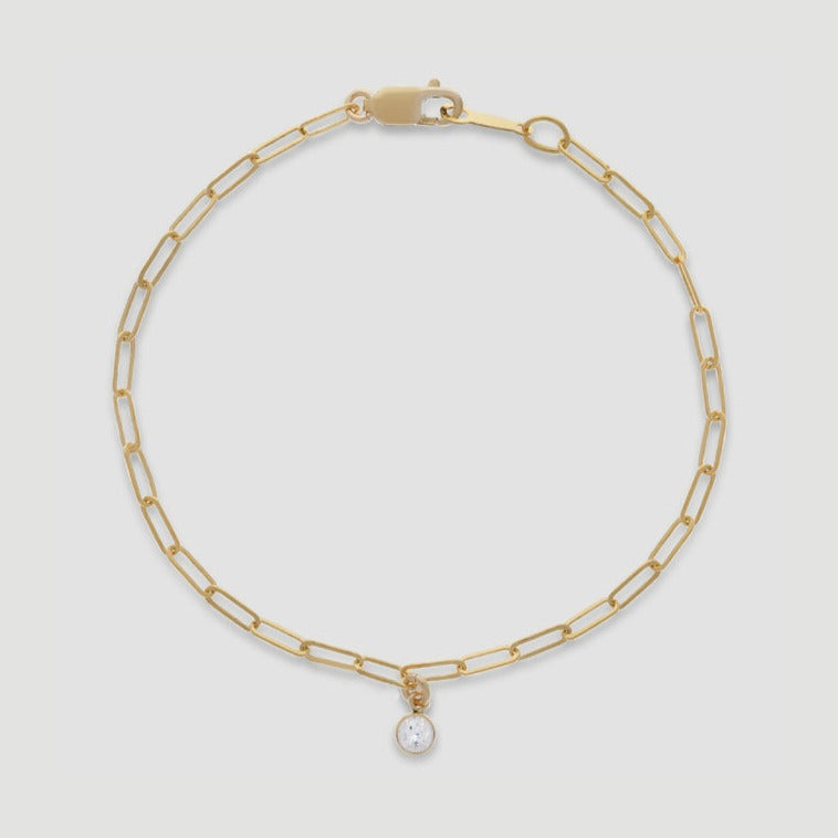 14k birthstone bracelet
