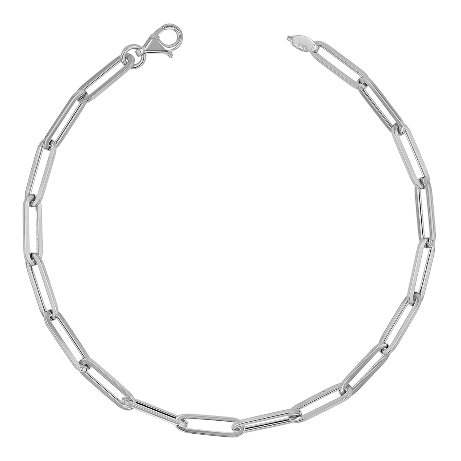 14K Paper Clip Chain Bracelet