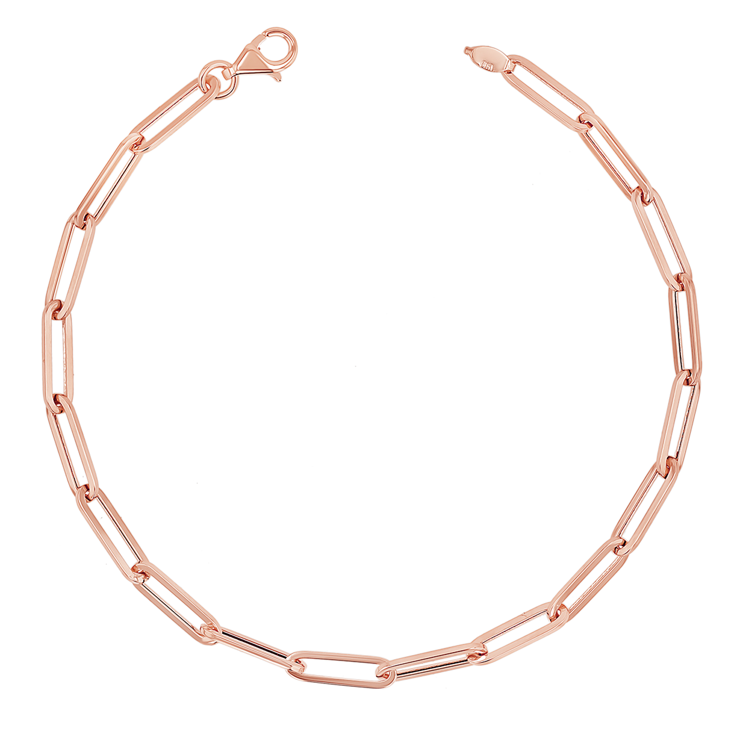 14K Paper Clip Chain Bracelet