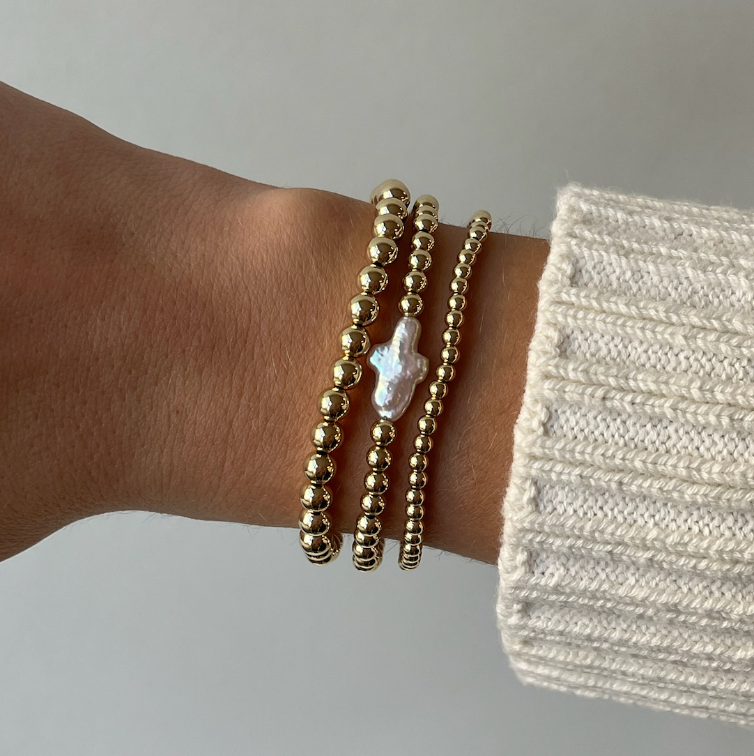 pearl cross juno triple stack (3+4+5mm)