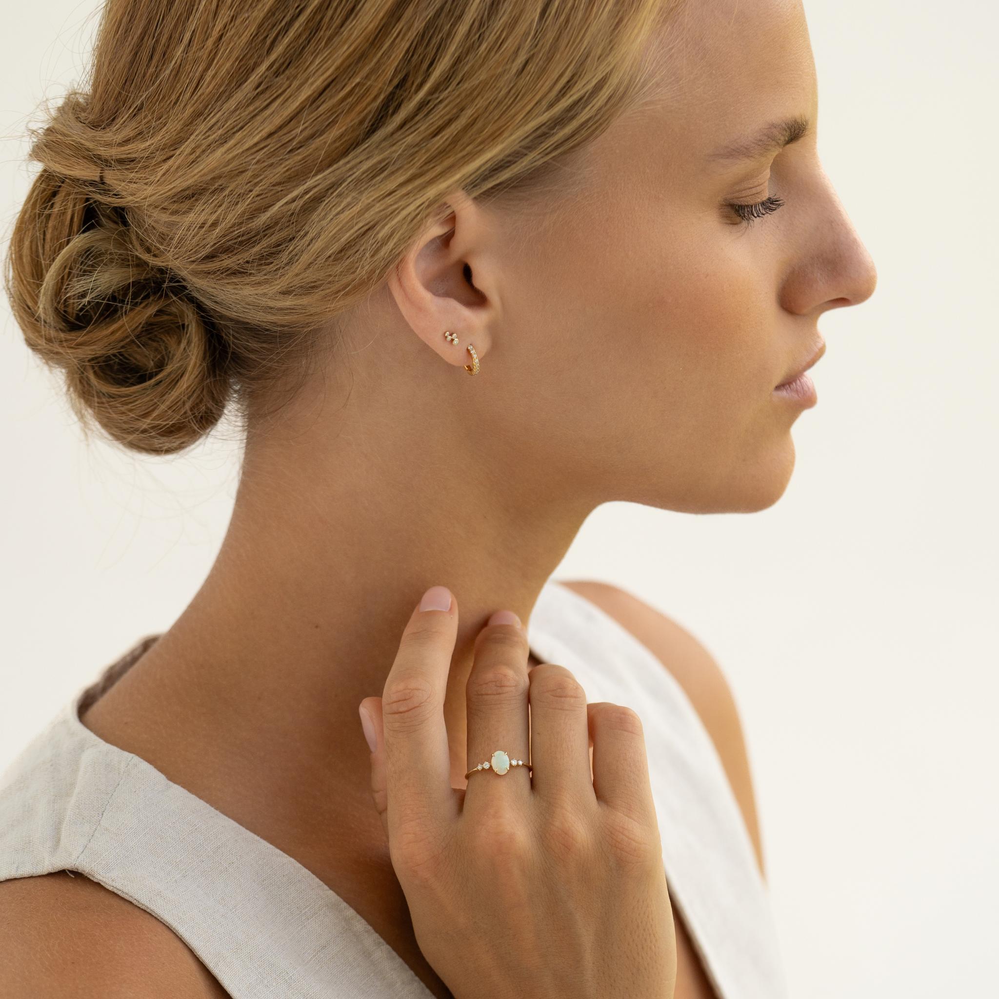 Opal and Diamond Ring - Inez