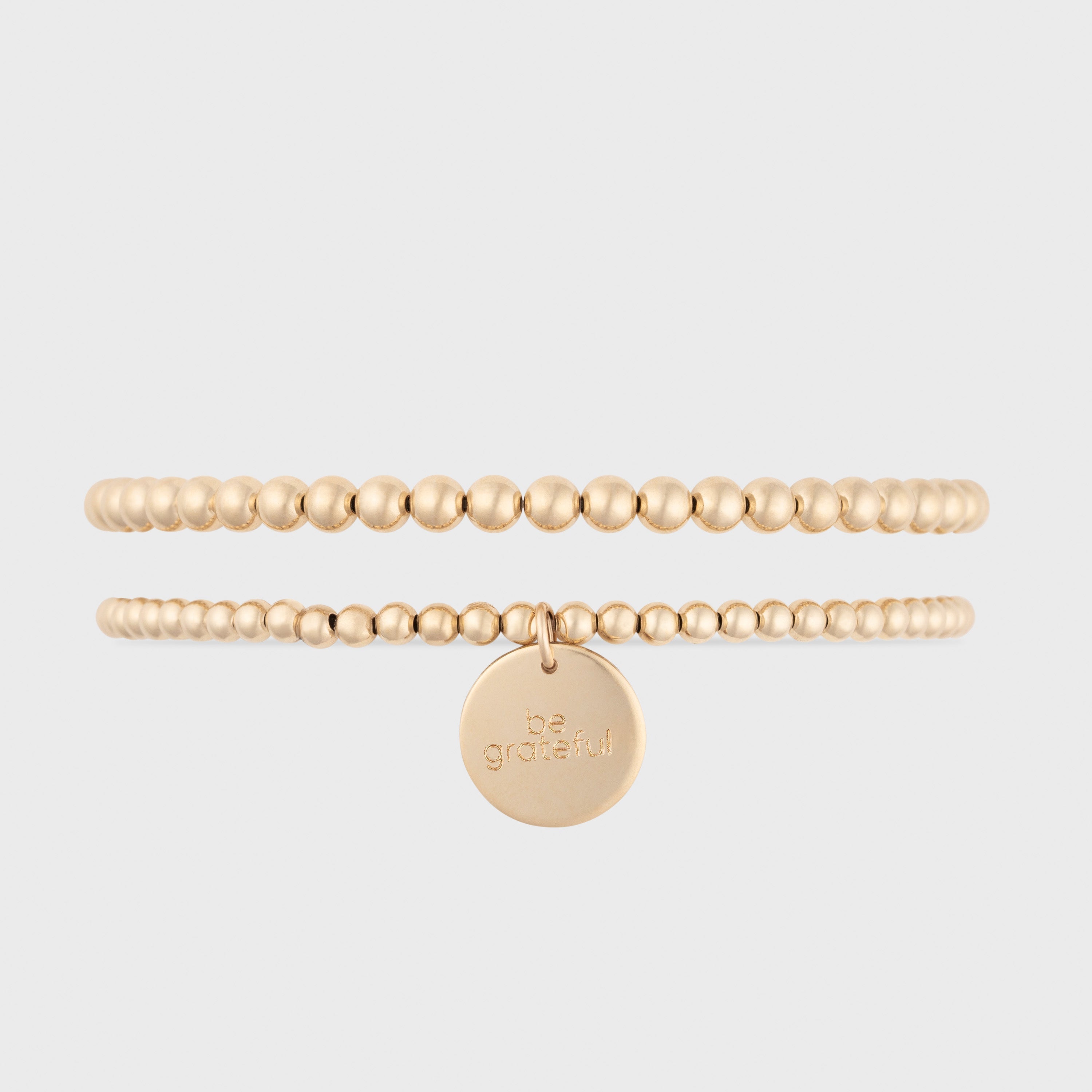 be grateful juno bracelet double stack (3+4mm)